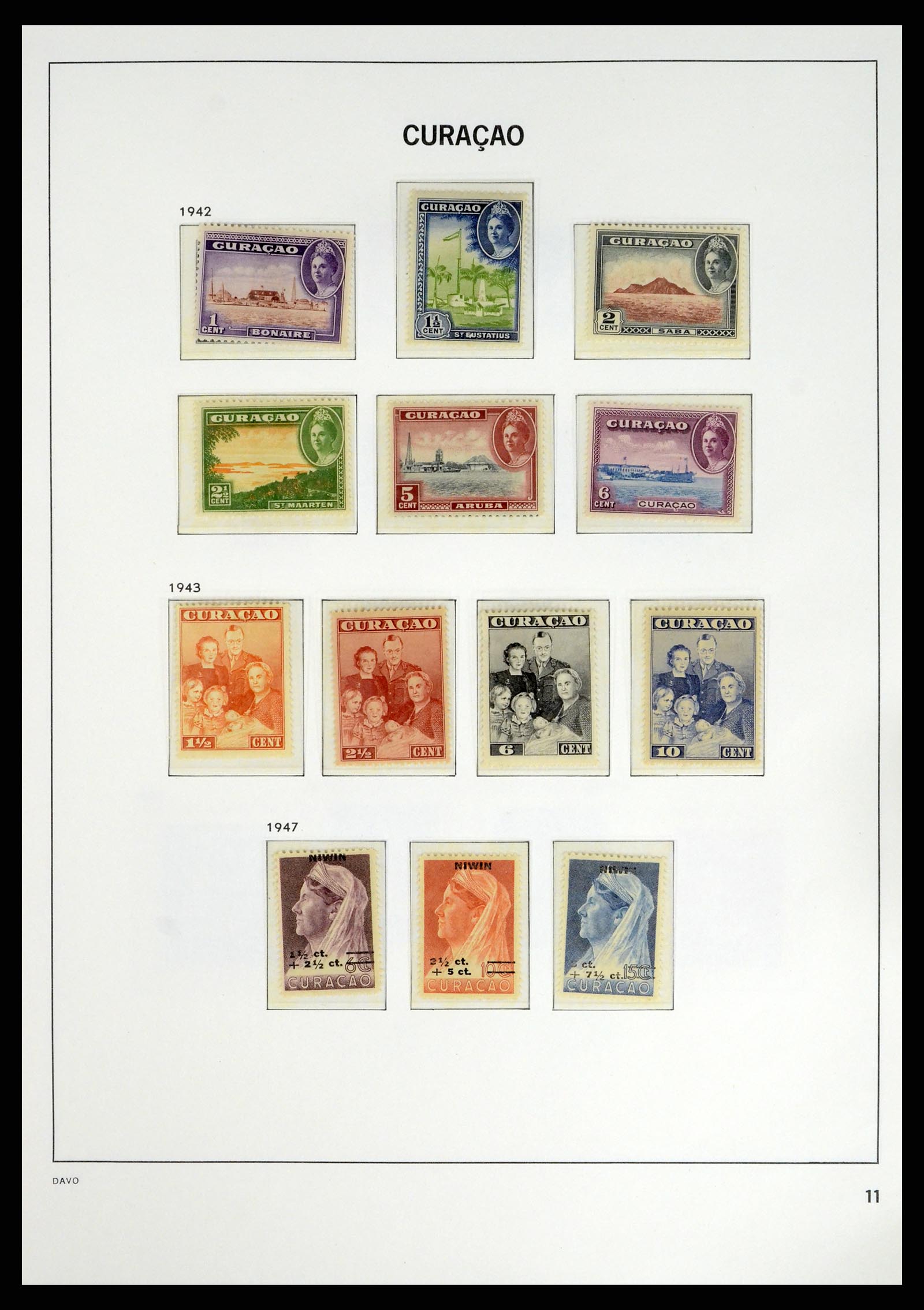 38079 0015 - Postzegelverzameling 38079 Curaçao/Antillen 1873-1998.