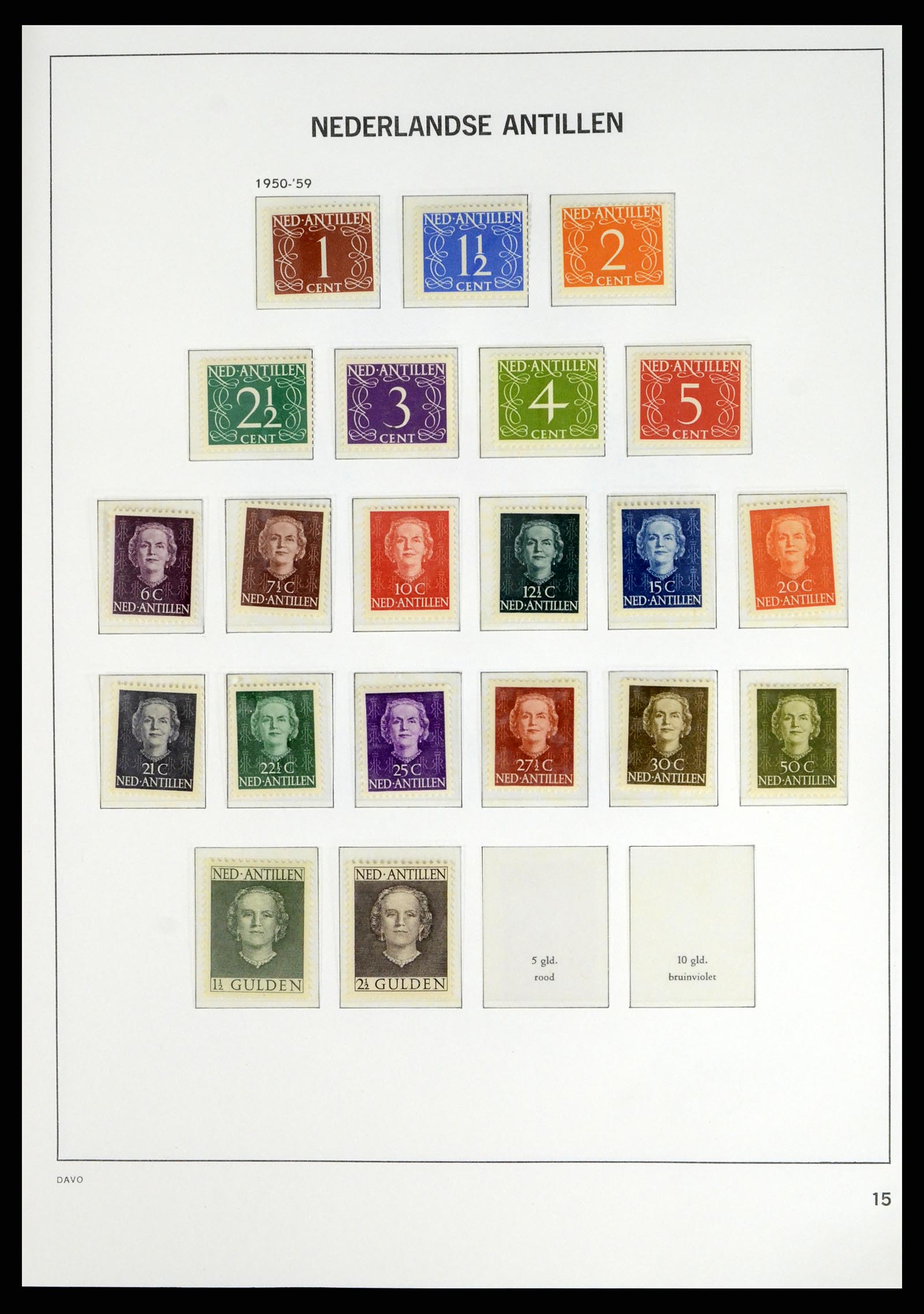 38079 0019 - Postzegelverzameling 38079 Curaçao/Antillen 1873-1998.