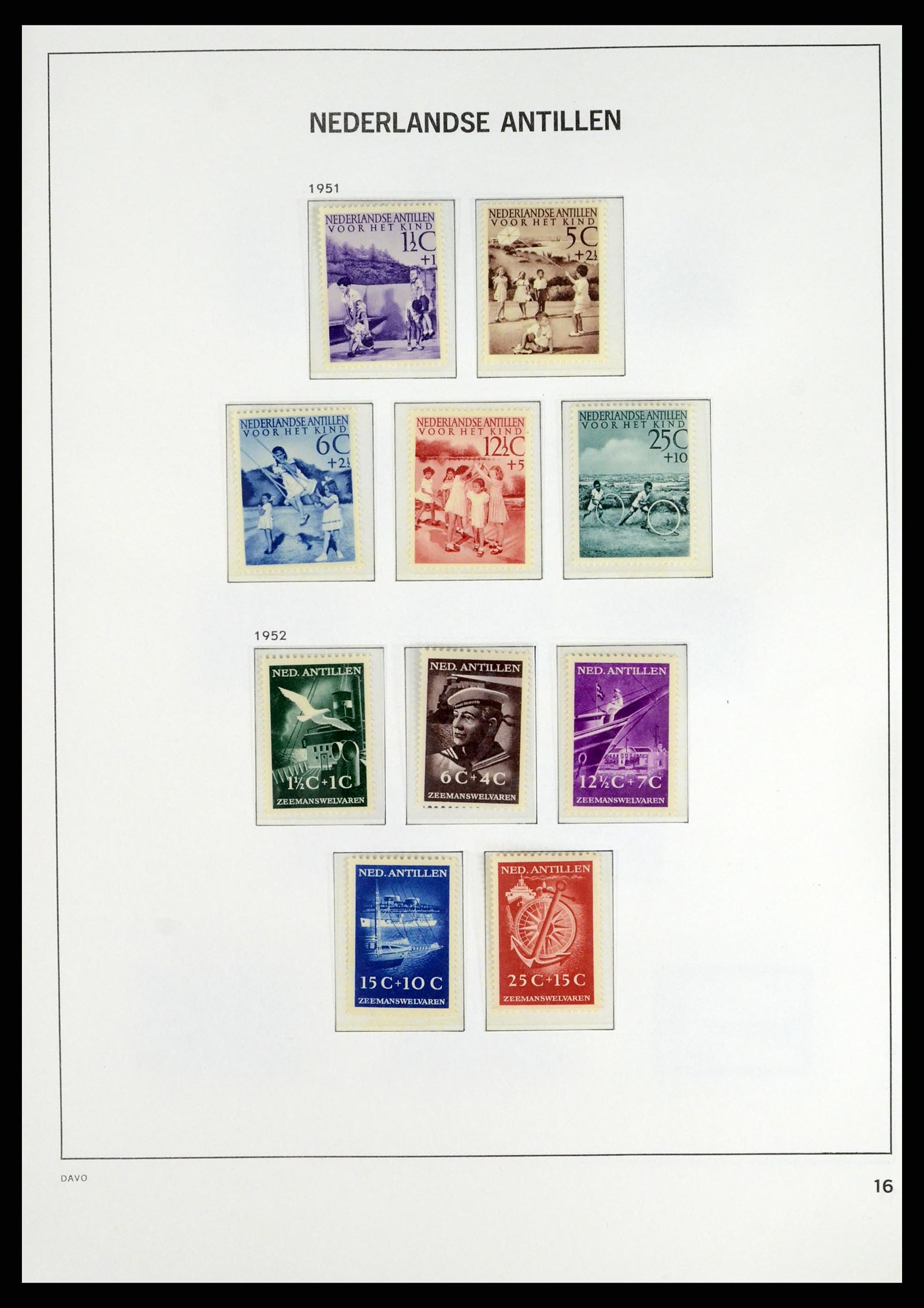 38079 0020 - Postzegelverzameling 38079 Curaçao/Antillen 1873-1998.