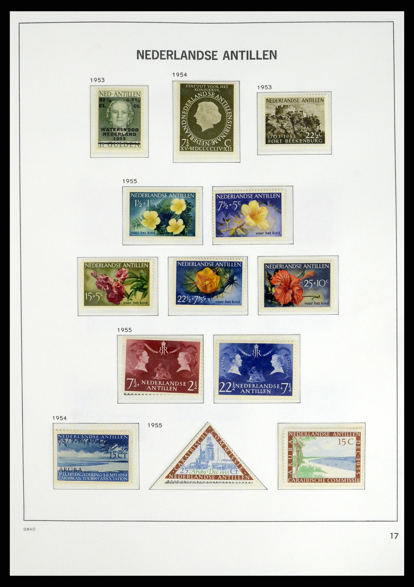 38079 0021 - Stamp collection 38079 Curaçao/Antilles 1873-1998.