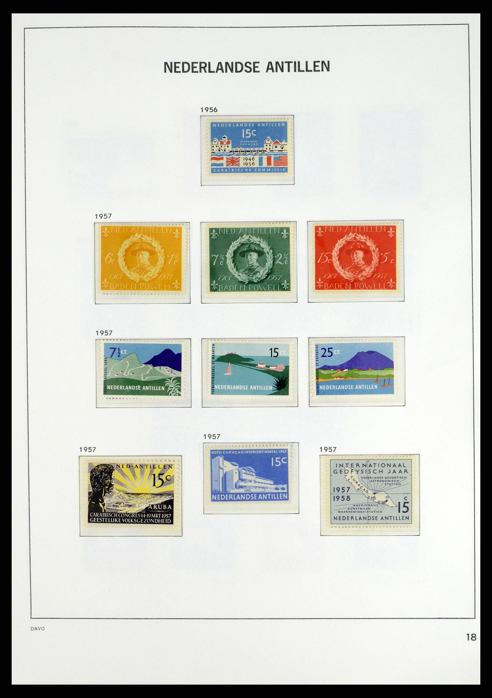 38079 0022 - Stamp collection 38079 Curaçao/Antilles 1873-1998.