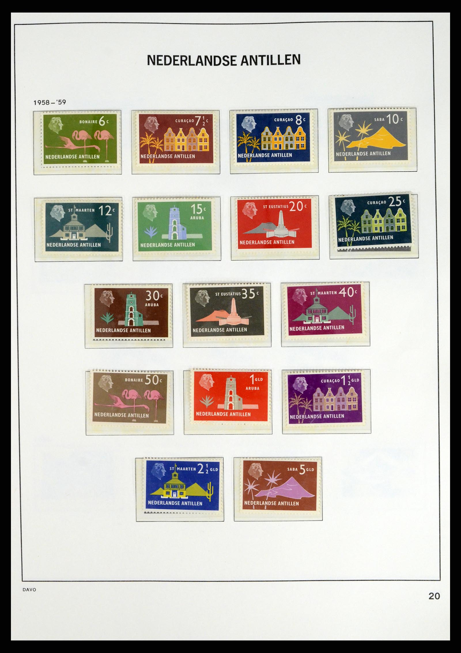 38079 0024 - Stamp collection 38079 Curaçao/Antilles 1873-1998.