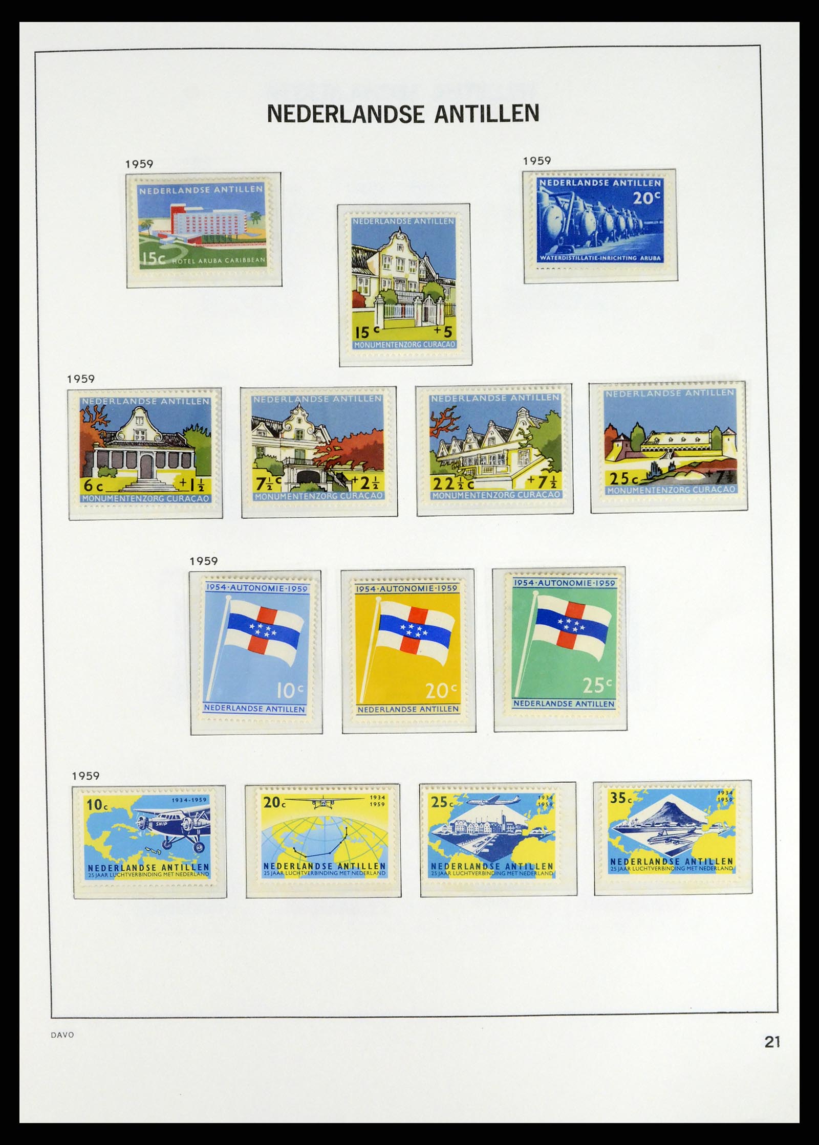 38079 0025 - Stamp collection 38079 Curaçao/Antilles 1873-1998.