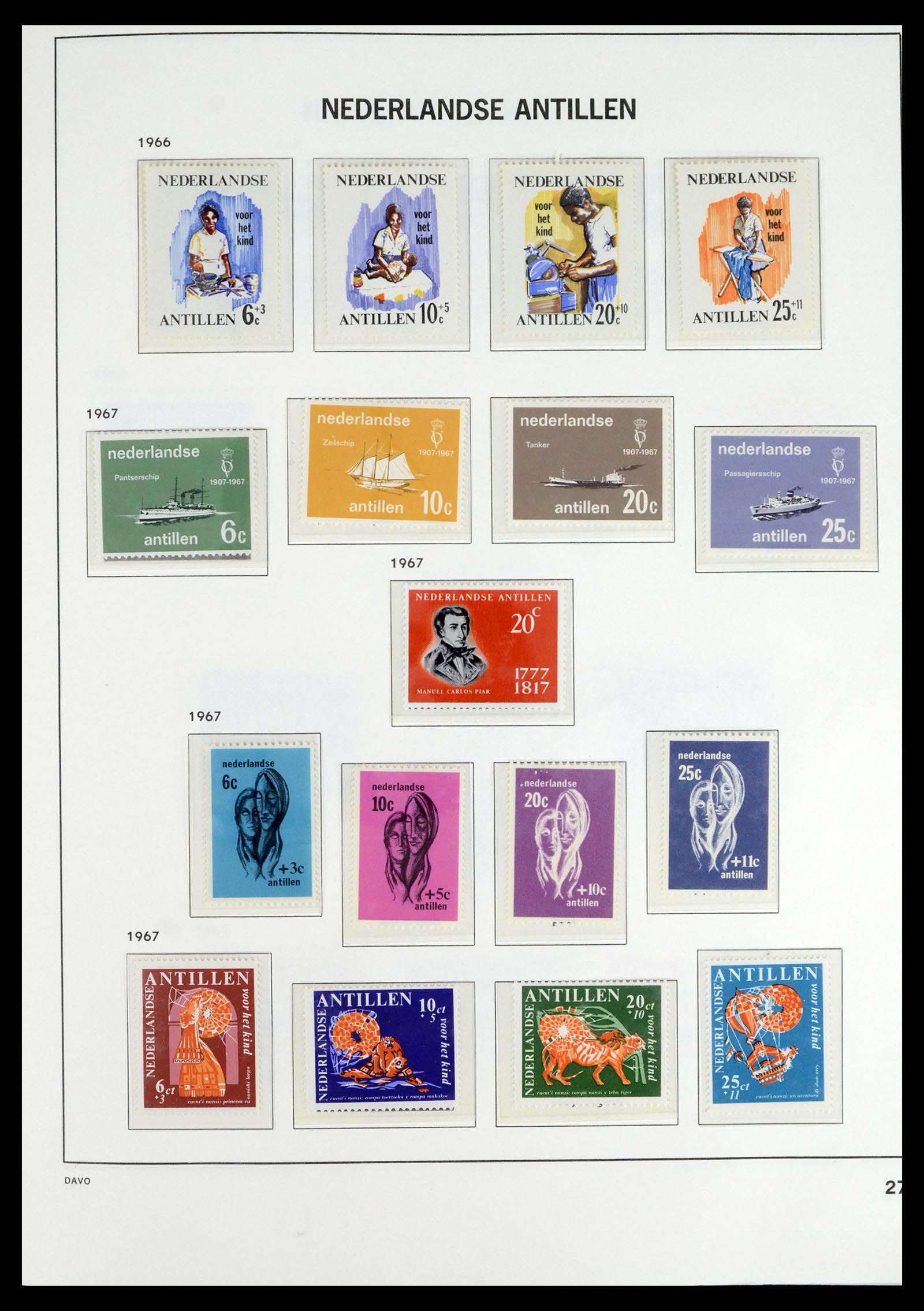 38079 0032 - Stamp collection 38079 Curaçao/Antilles 1873-1998.
