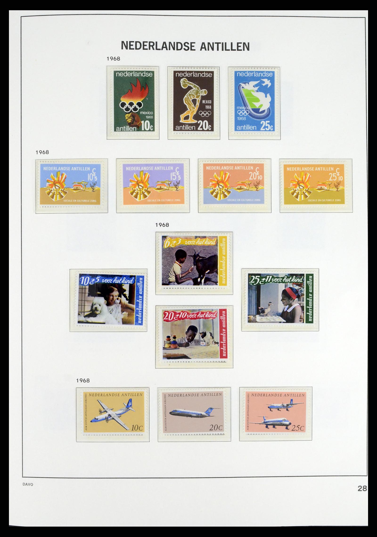 38079 0033 - Stamp collection 38079 Curaçao/Antilles 1873-1998.
