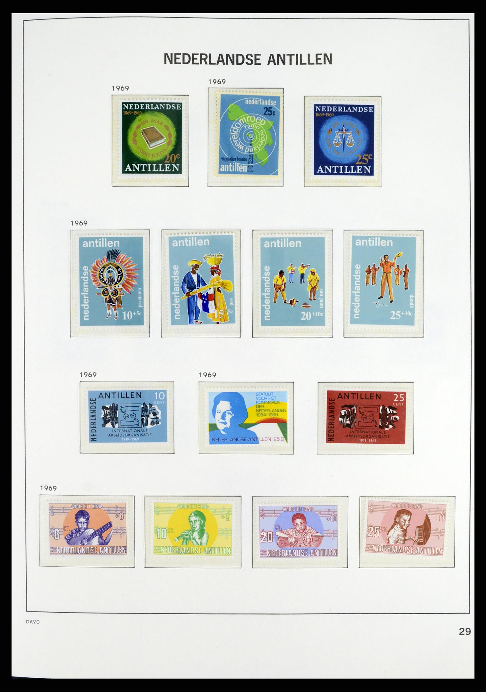 38079 0034 - Stamp collection 38079 Curaçao/Antilles 1873-1998.
