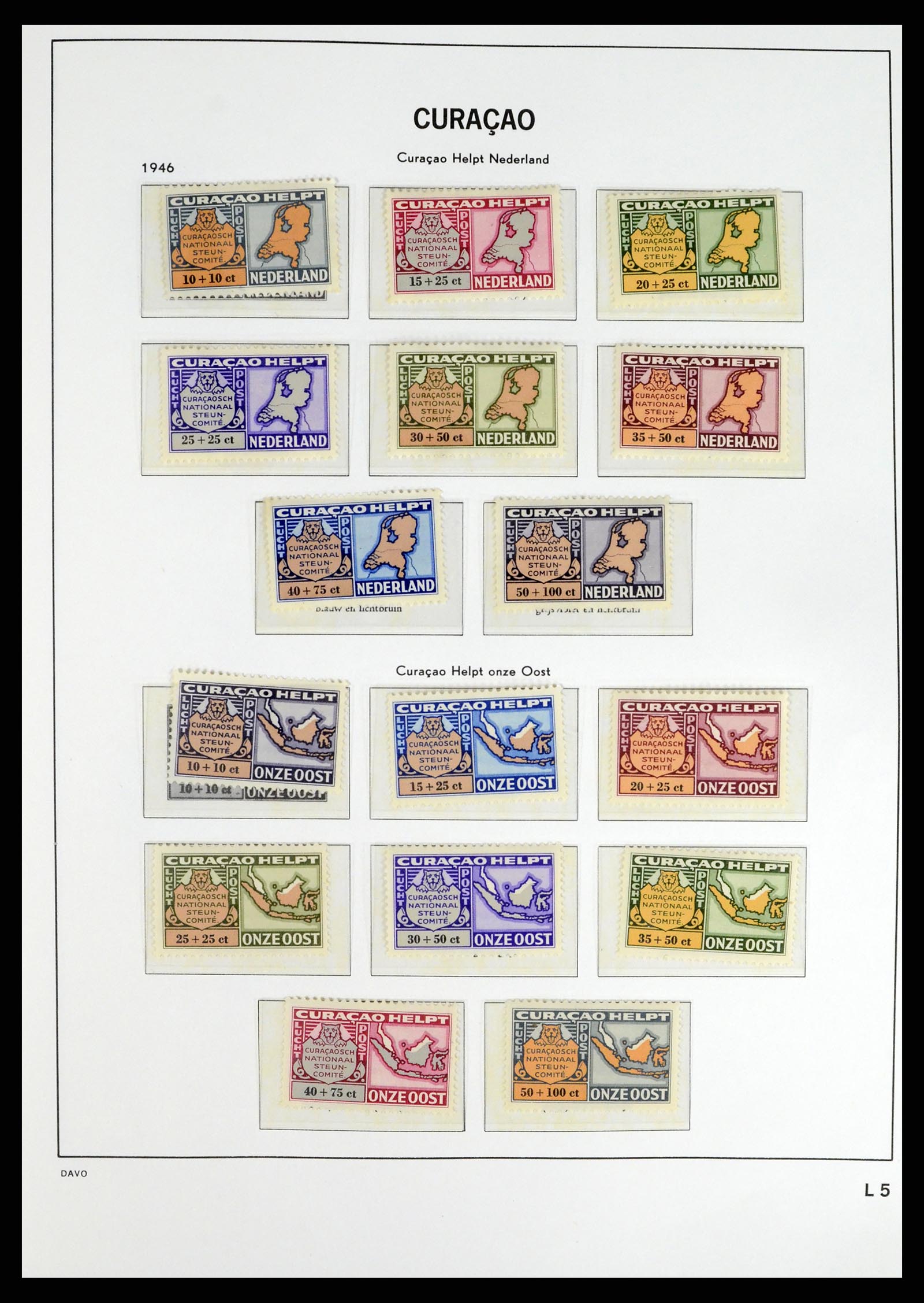 38079 0039 - Stamp collection 38079 Curaçao/Antilles 1873-1998.