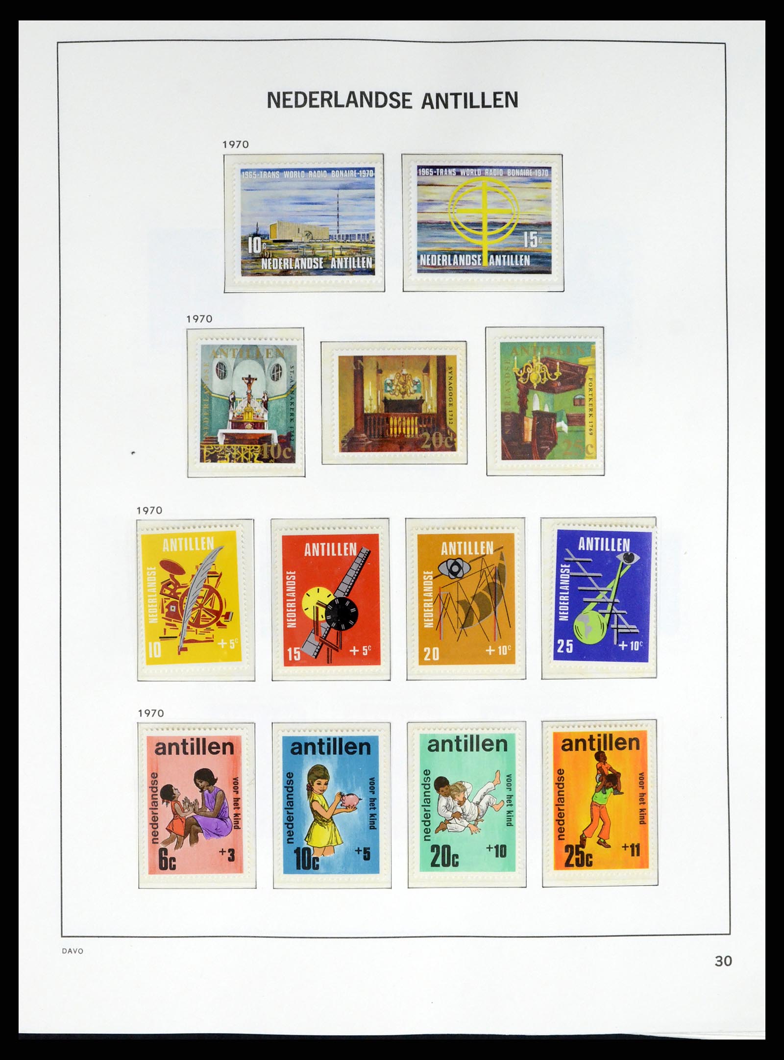 38079 0044 - Postzegelverzameling 38079 Curaçao/Antillen 1873-1998.