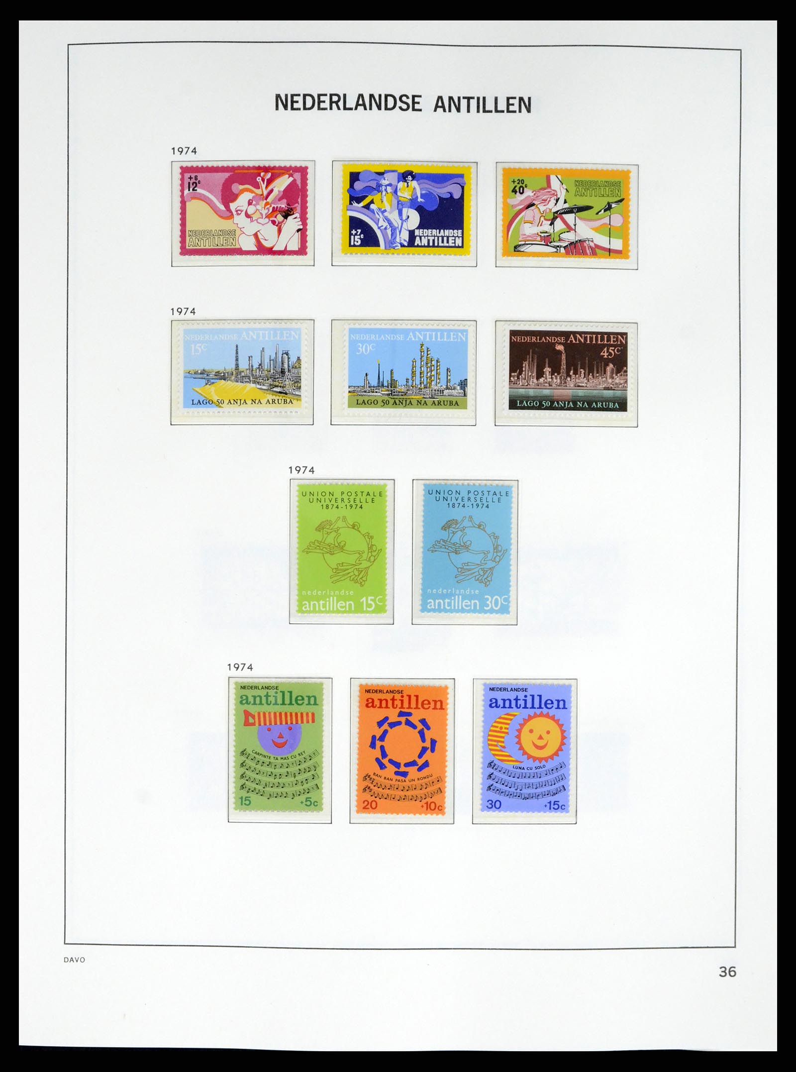 38079 0050 - Postzegelverzameling 38079 Curaçao/Antillen 1873-1998.