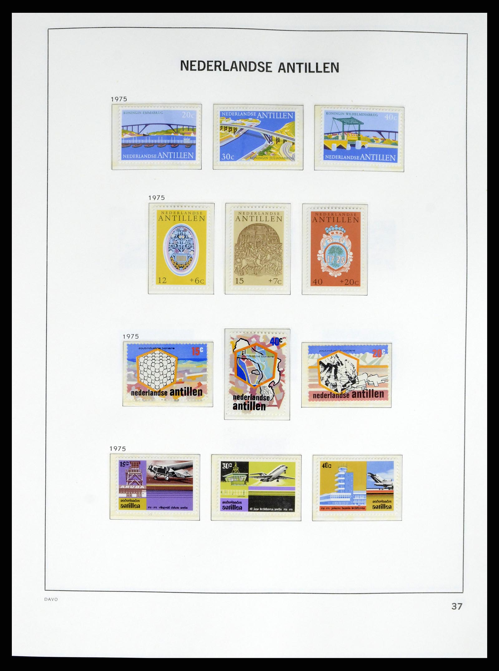 38079 0051 - Postzegelverzameling 38079 Curaçao/Antillen 1873-1998.