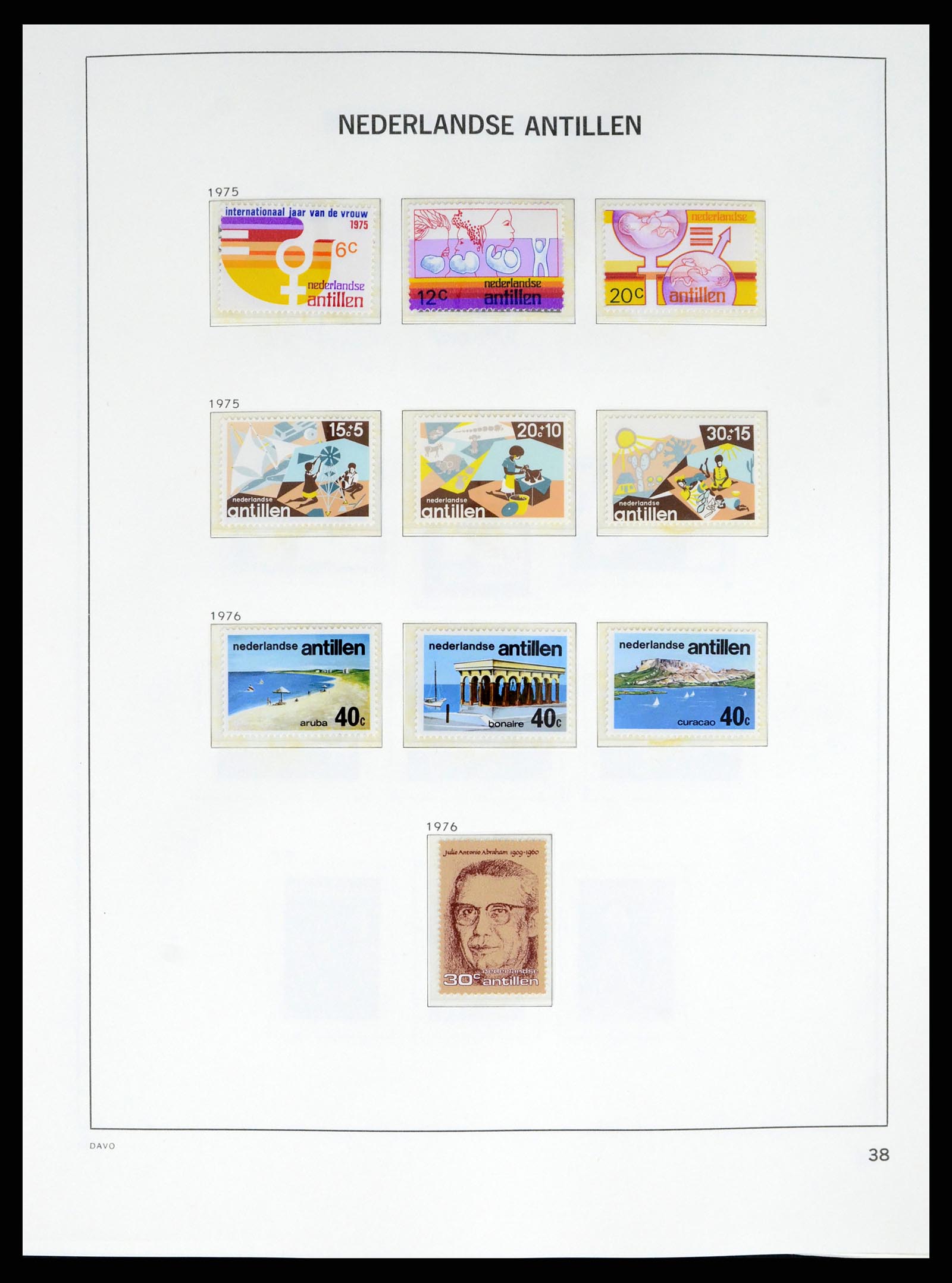 38079 0052 - Postzegelverzameling 38079 Curaçao/Antillen 1873-1998.
