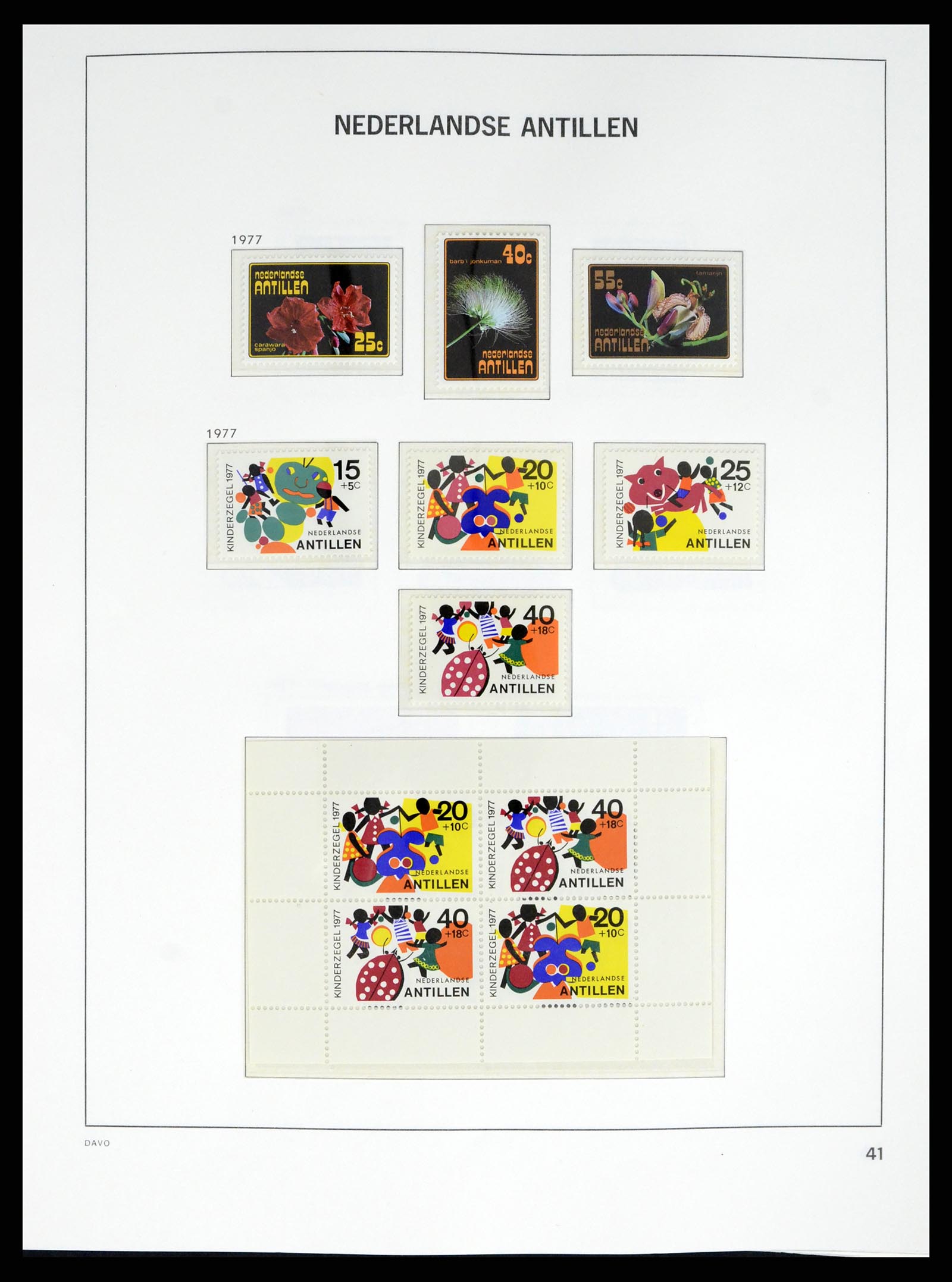 38079 0055 - Postzegelverzameling 38079 Curaçao/Antillen 1873-1998.