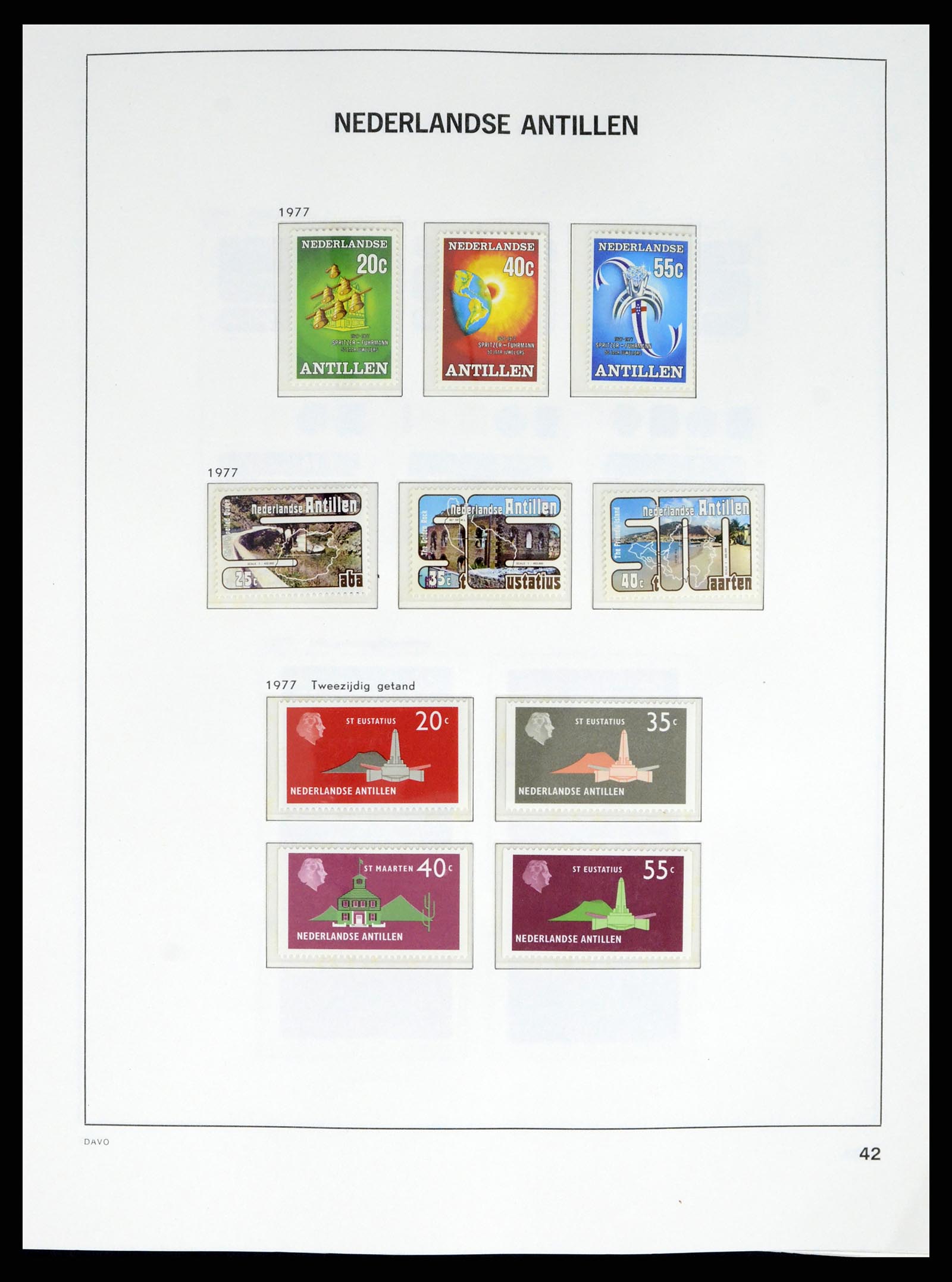 38079 0056 - Postzegelverzameling 38079 Curaçao/Antillen 1873-1998.