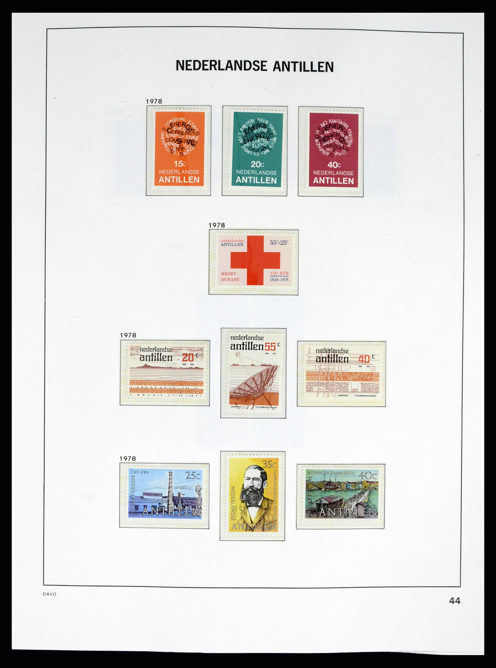 38079 0059 - Postzegelverzameling 38079 Curaçao/Antillen 1873-1998.