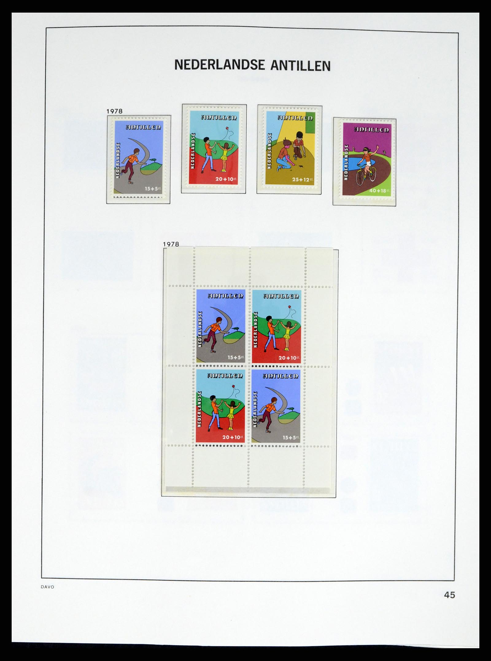 38079 0060 - Postzegelverzameling 38079 Curaçao/Antillen 1873-1998.