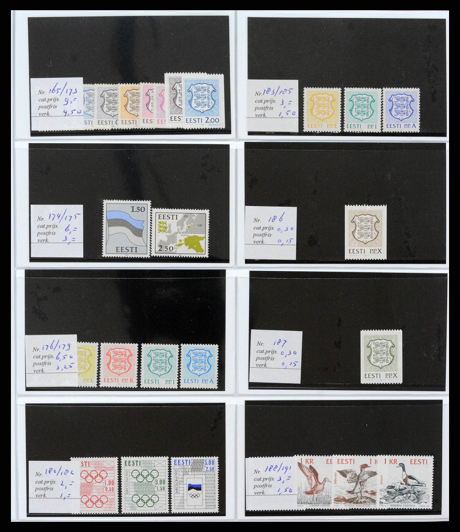 38081 0001 - Postzegelverzameling 38081 Baltische Staten 1990-2013.