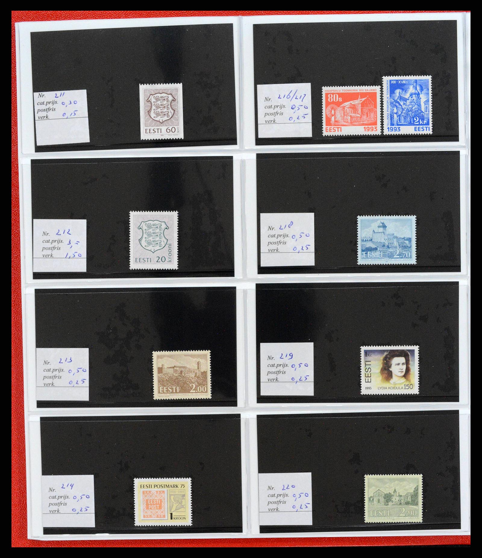 38081 0004 - Postzegelverzameling 38081 Baltische Staten 1990-2013.