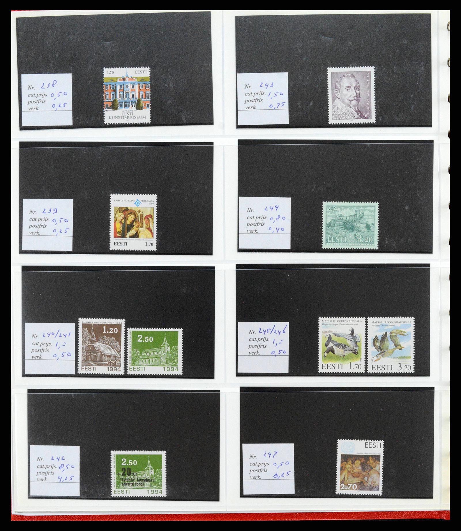 38081 0006 - Postzegelverzameling 38081 Baltische Staten 1990-2013.