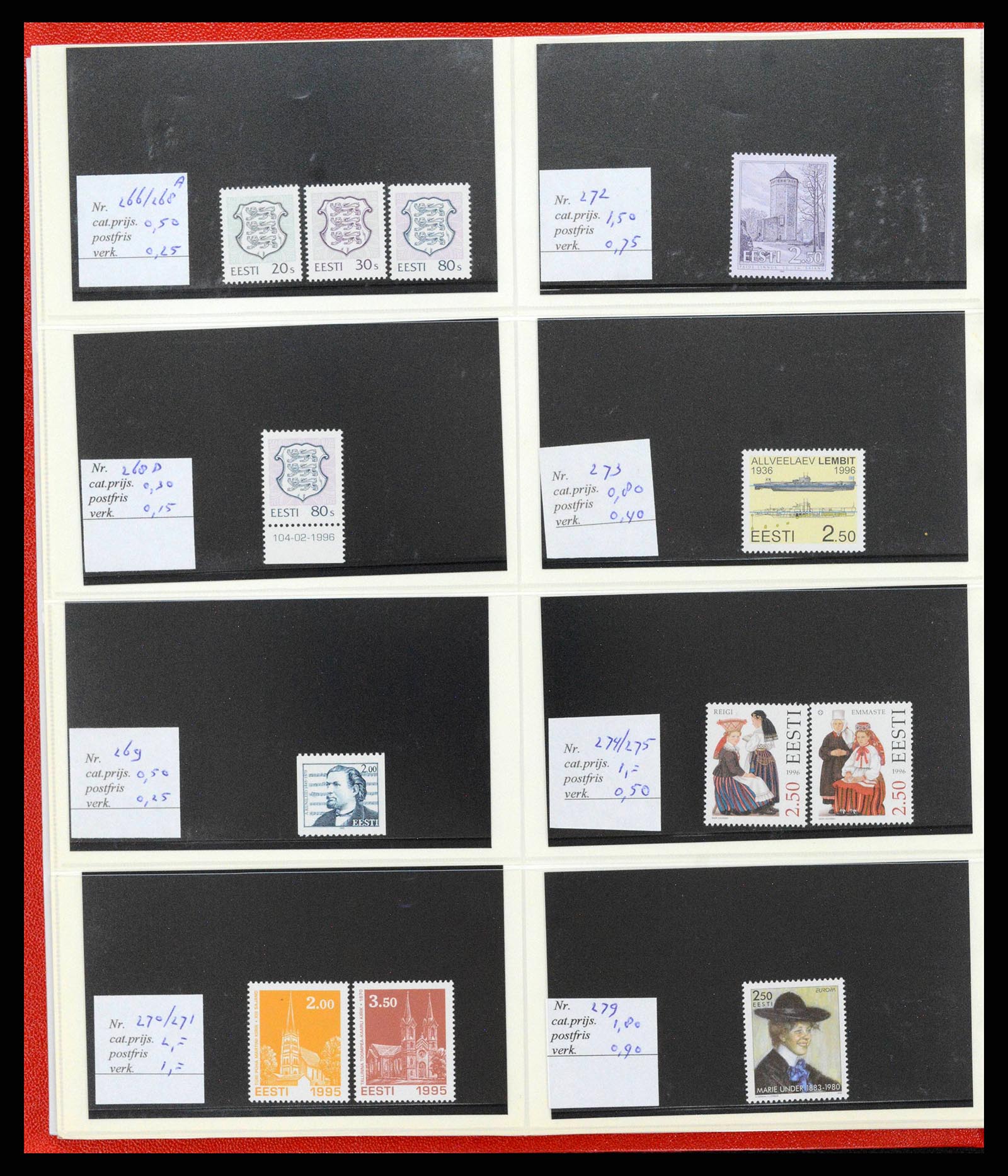 38081 0008 - Postzegelverzameling 38081 Baltische Staten 1990-2013.