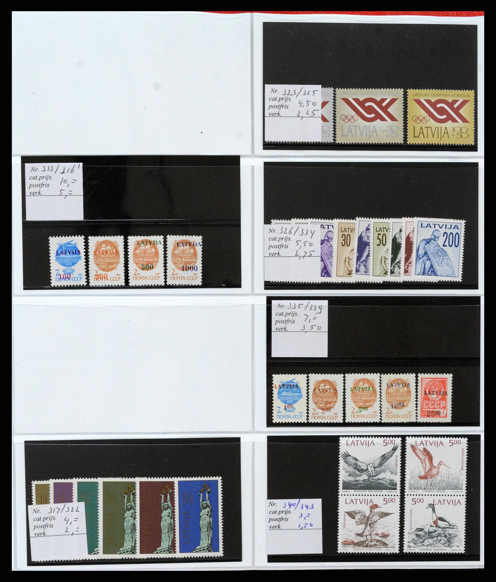 38081 0031 - Postzegelverzameling 38081 Baltische Staten 1990-2013.