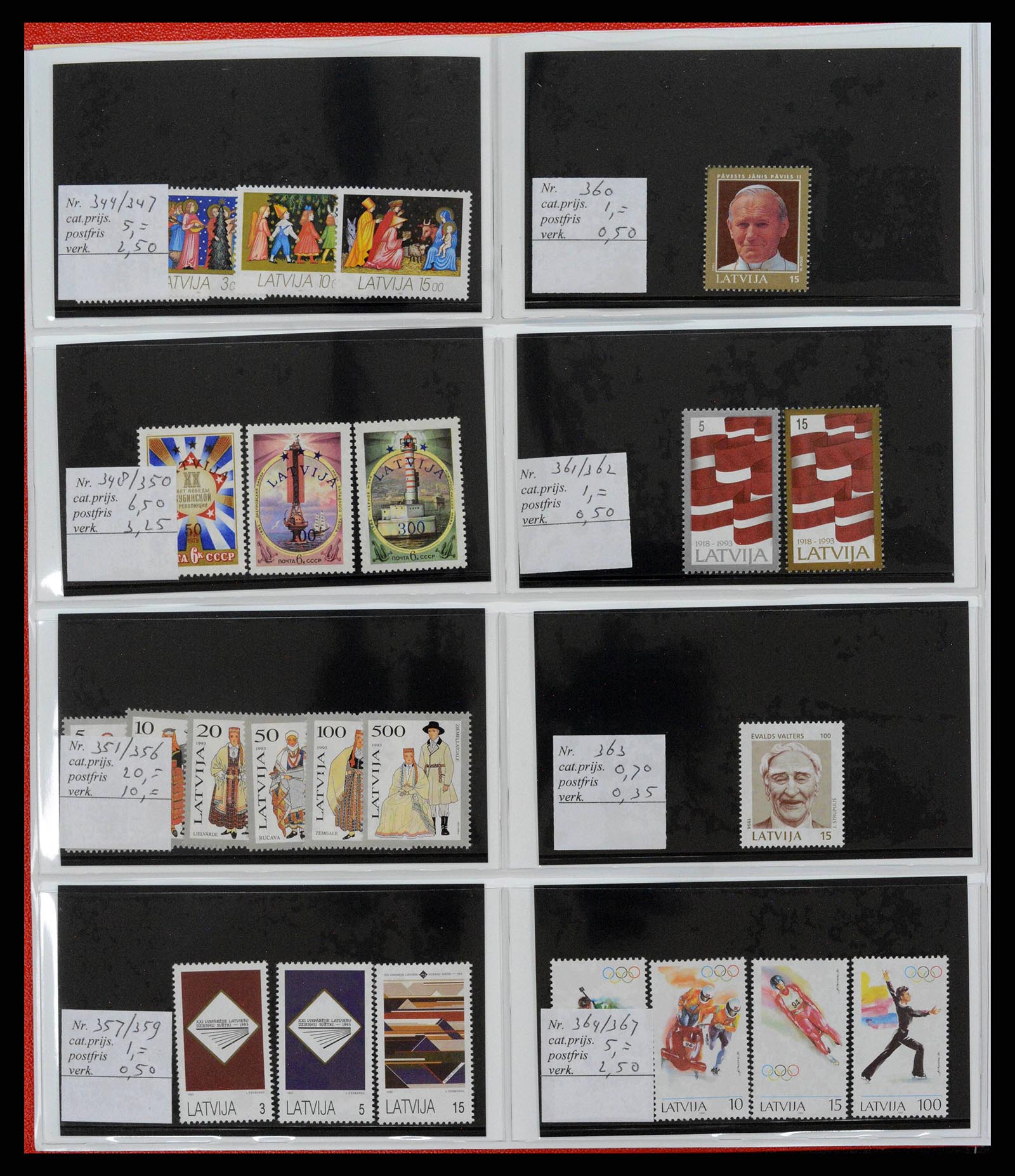 38081 0032 - Postzegelverzameling 38081 Baltische Staten 1990-2013.