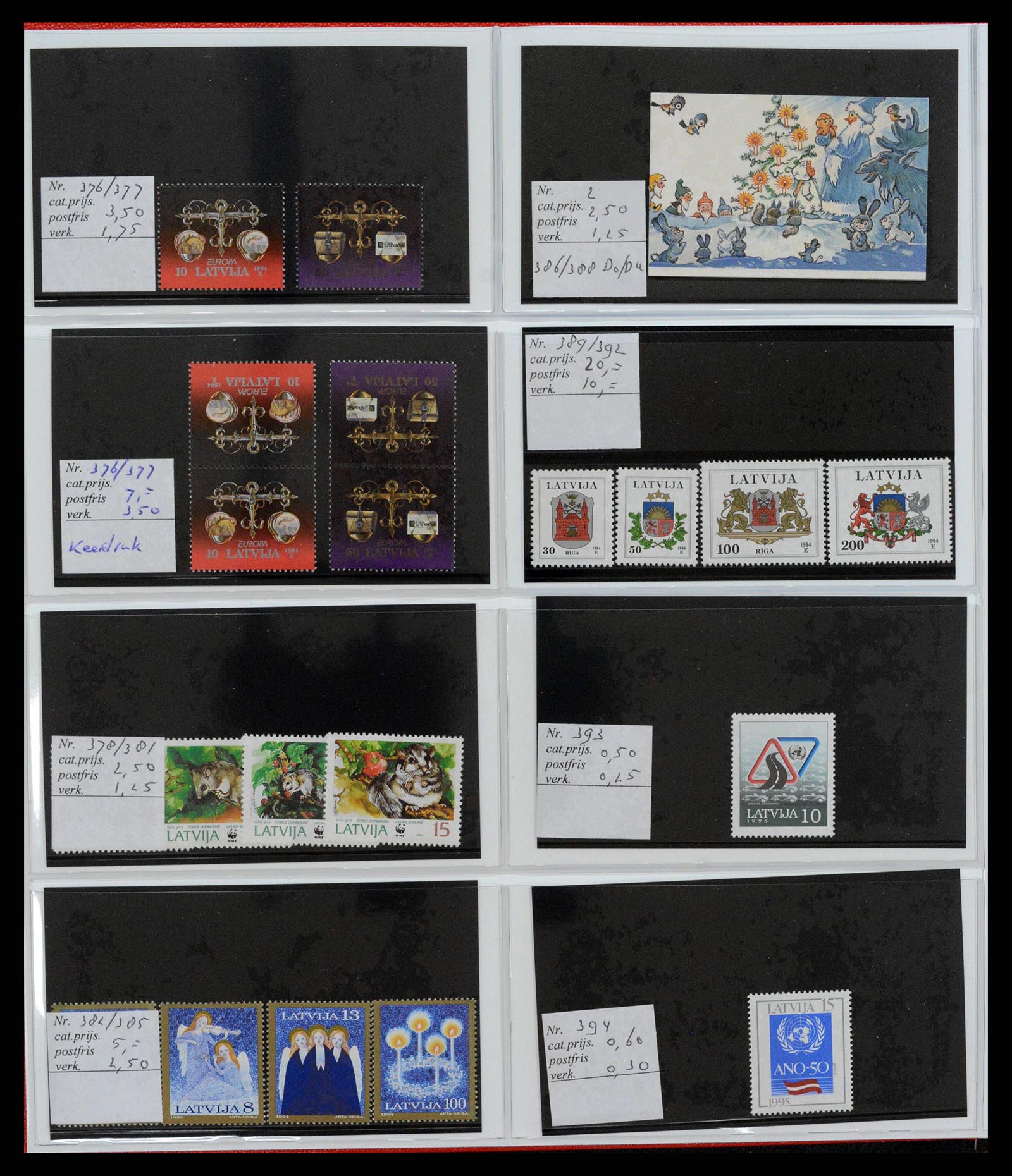 38081 0034 - Postzegelverzameling 38081 Baltische Staten 1990-2013.
