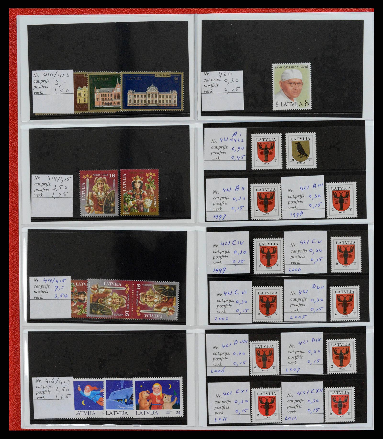38081 0036 - Postzegelverzameling 38081 Baltische Staten 1990-2013.