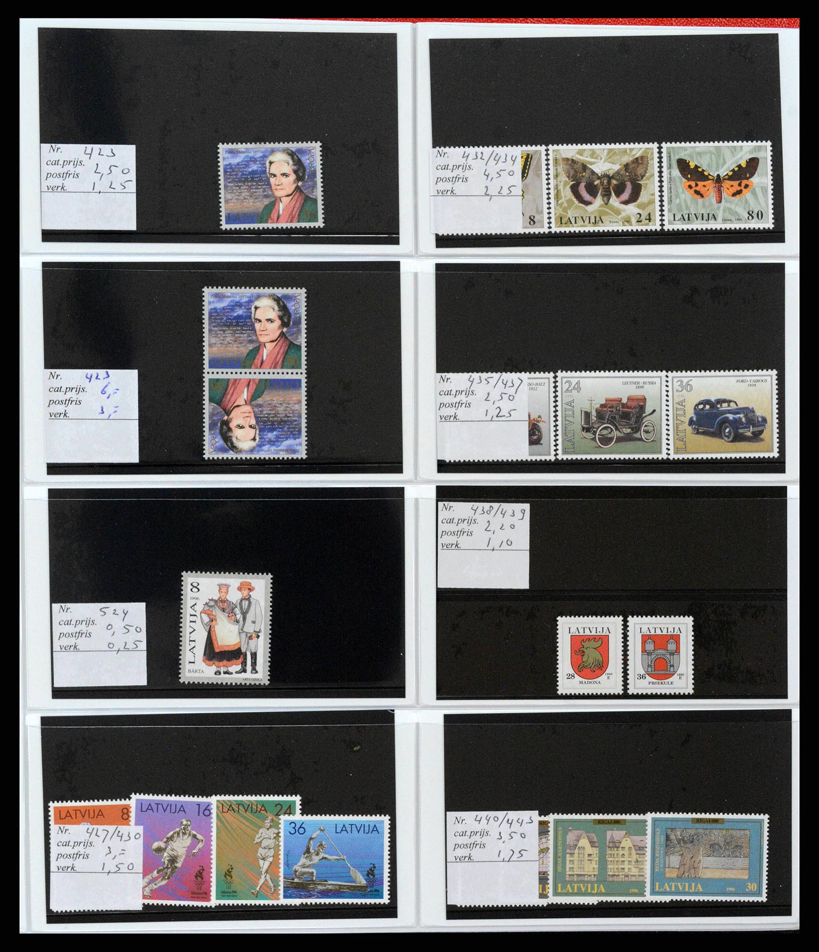 38081 0037 - Postzegelverzameling 38081 Baltische Staten 1990-2013.