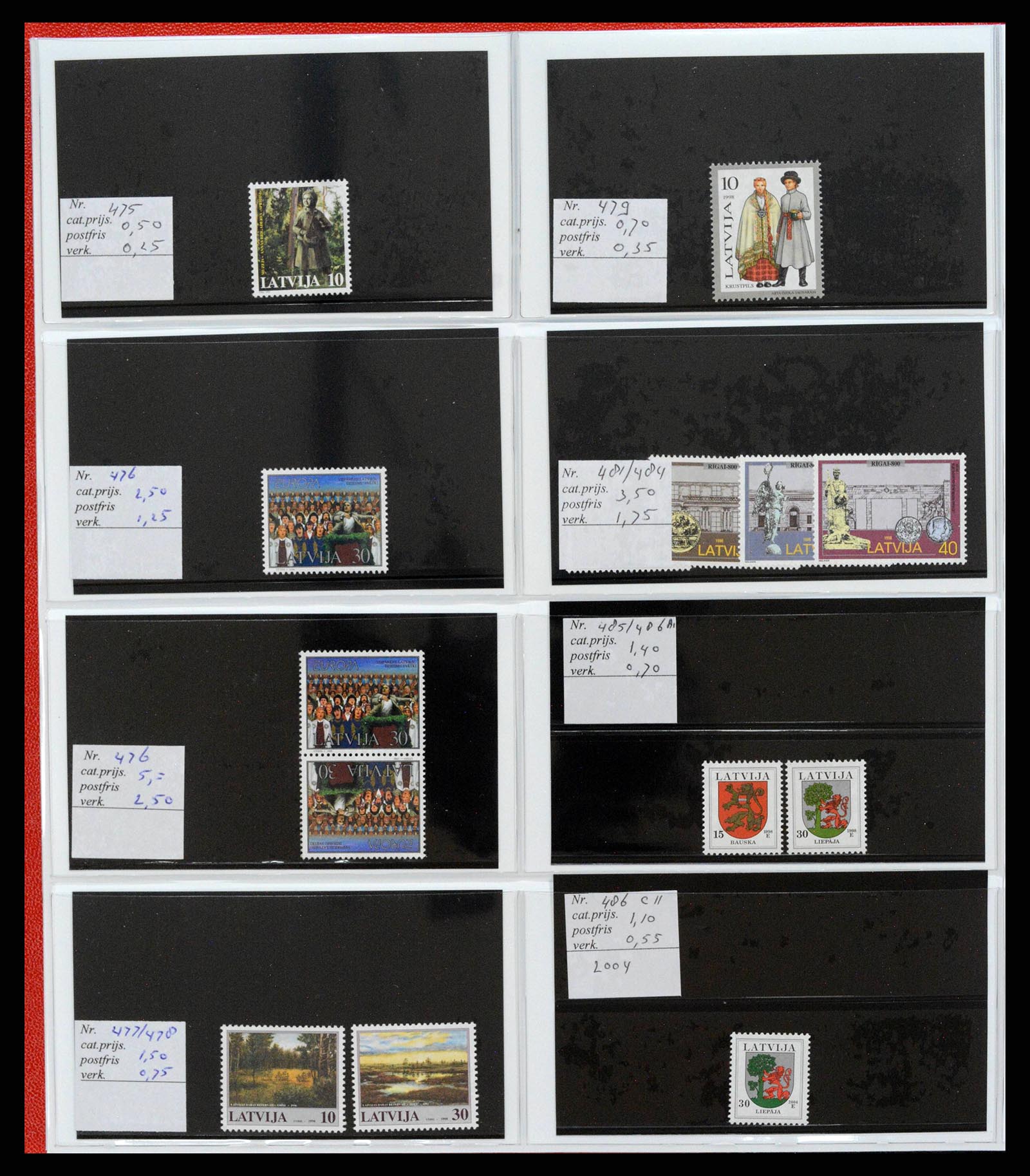 38081 0040 - Postzegelverzameling 38081 Baltische Staten 1990-2013.