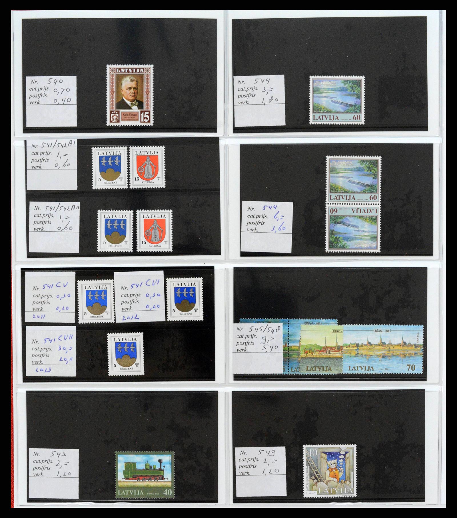 38081 0046 - Postzegelverzameling 38081 Baltische Staten 1990-2013.