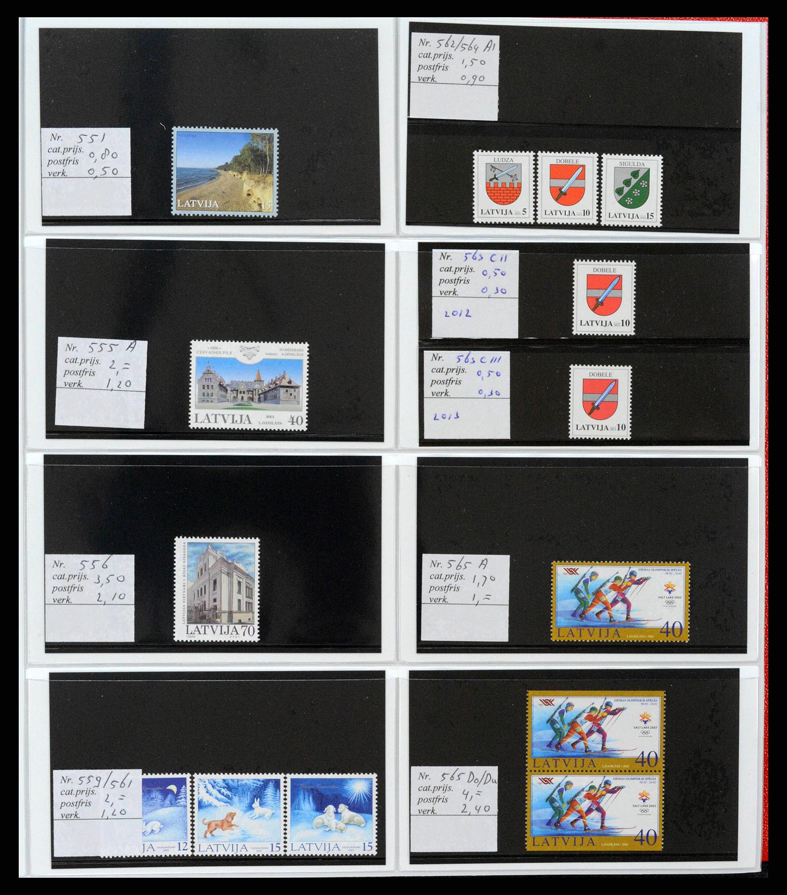 38081 0047 - Postzegelverzameling 38081 Baltische Staten 1990-2013.
