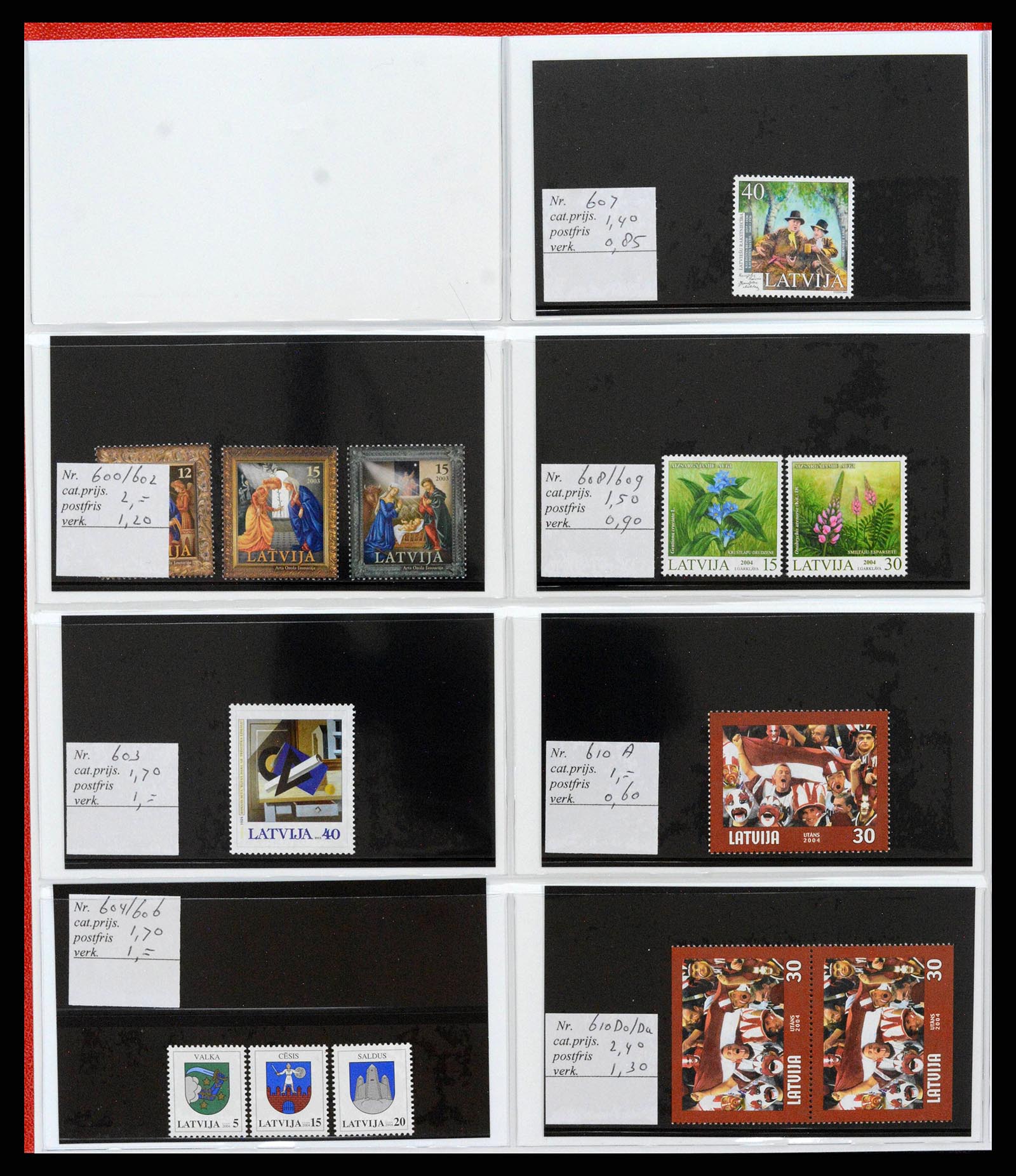 38081 0052 - Postzegelverzameling 38081 Baltische Staten 1990-2013.