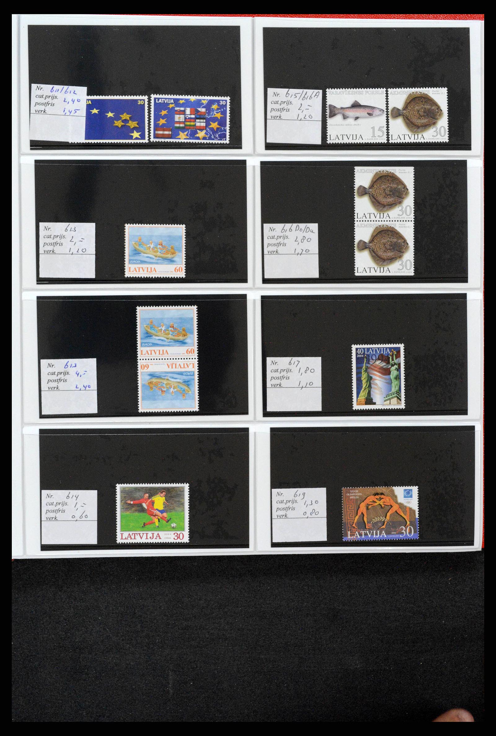 38081 0053 - Postzegelverzameling 38081 Baltische Staten 1990-2013.