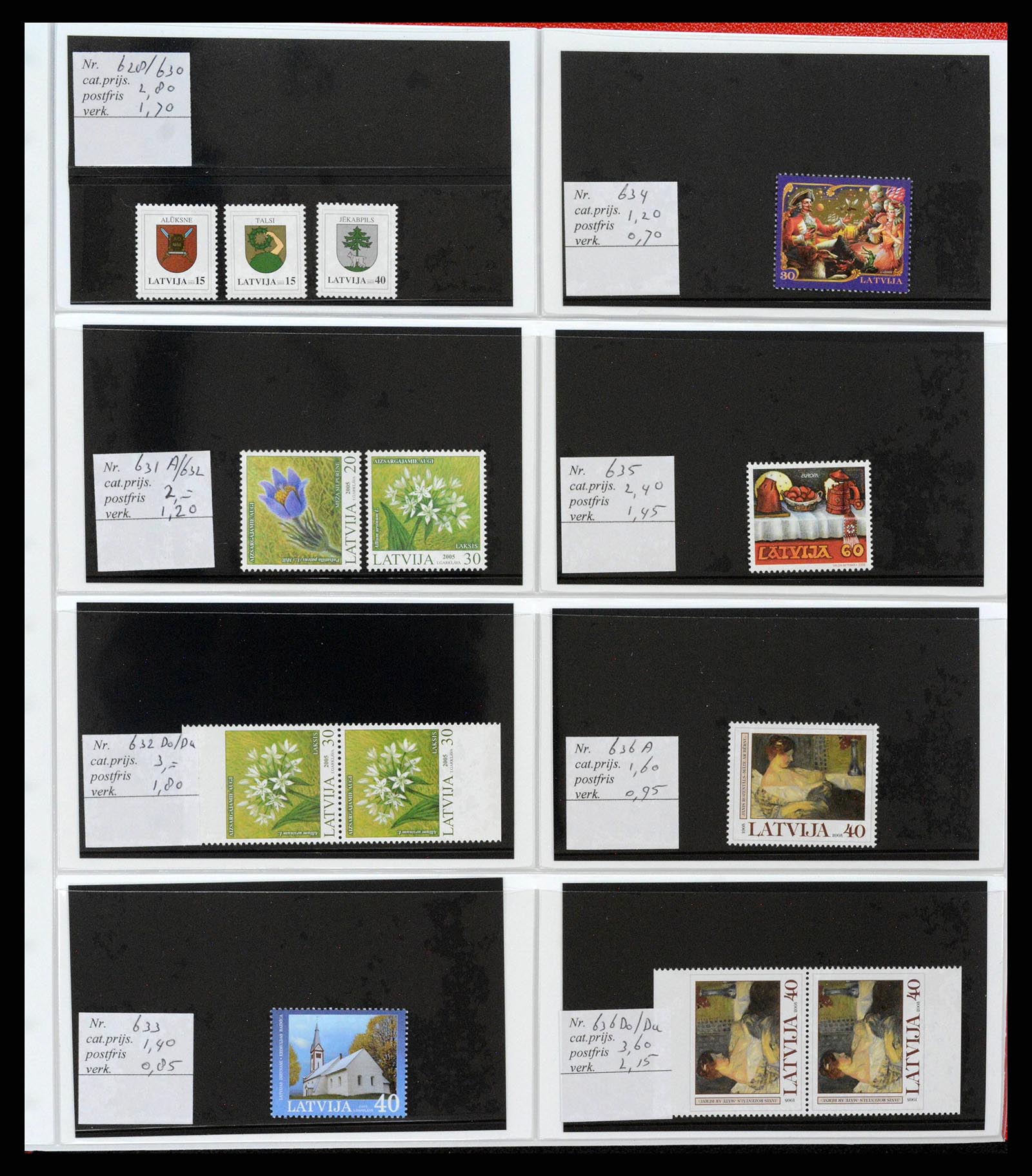 38081 0055 - Postzegelverzameling 38081 Baltische Staten 1990-2013.