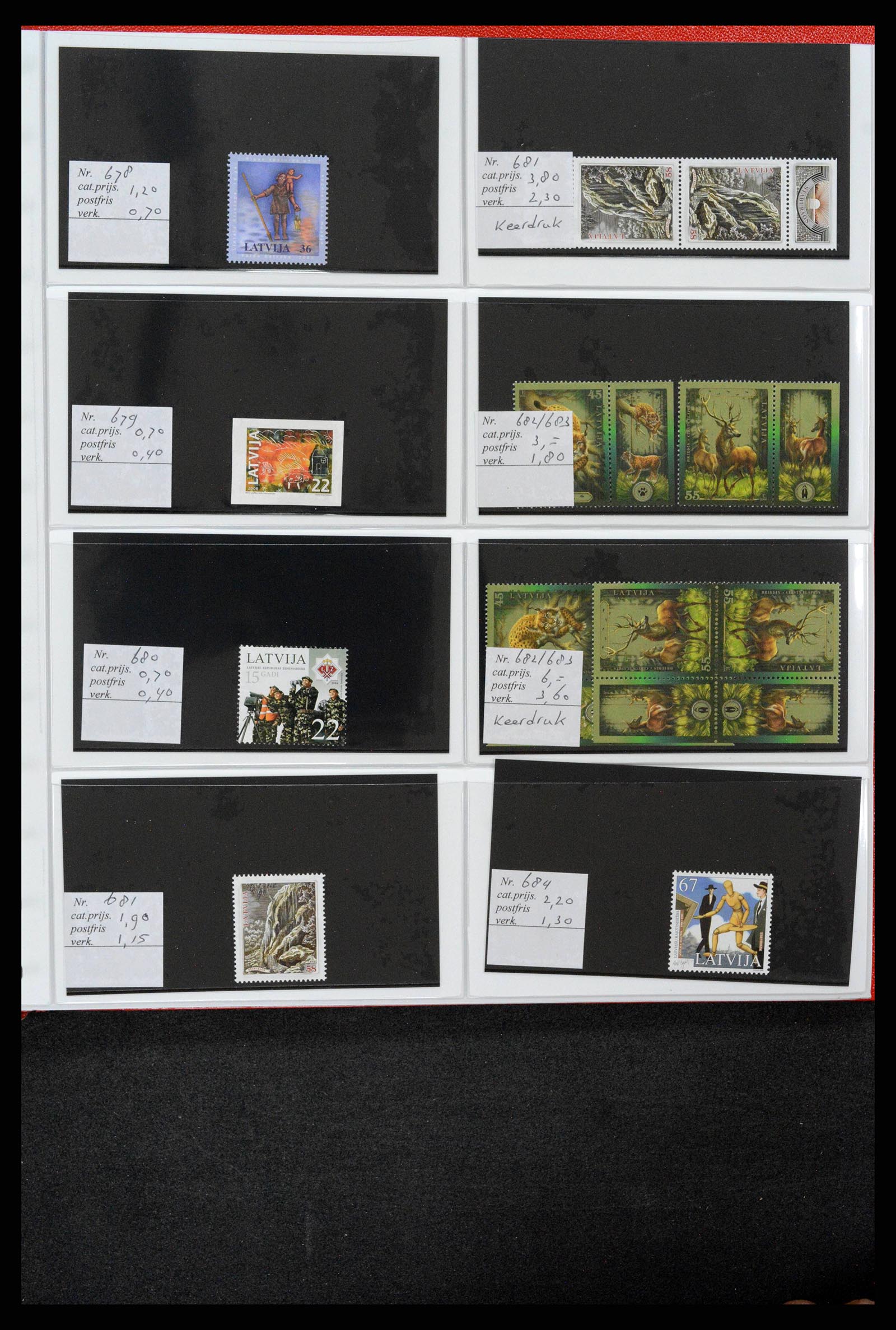 38081 0059 - Postzegelverzameling 38081 Baltische Staten 1990-2013.