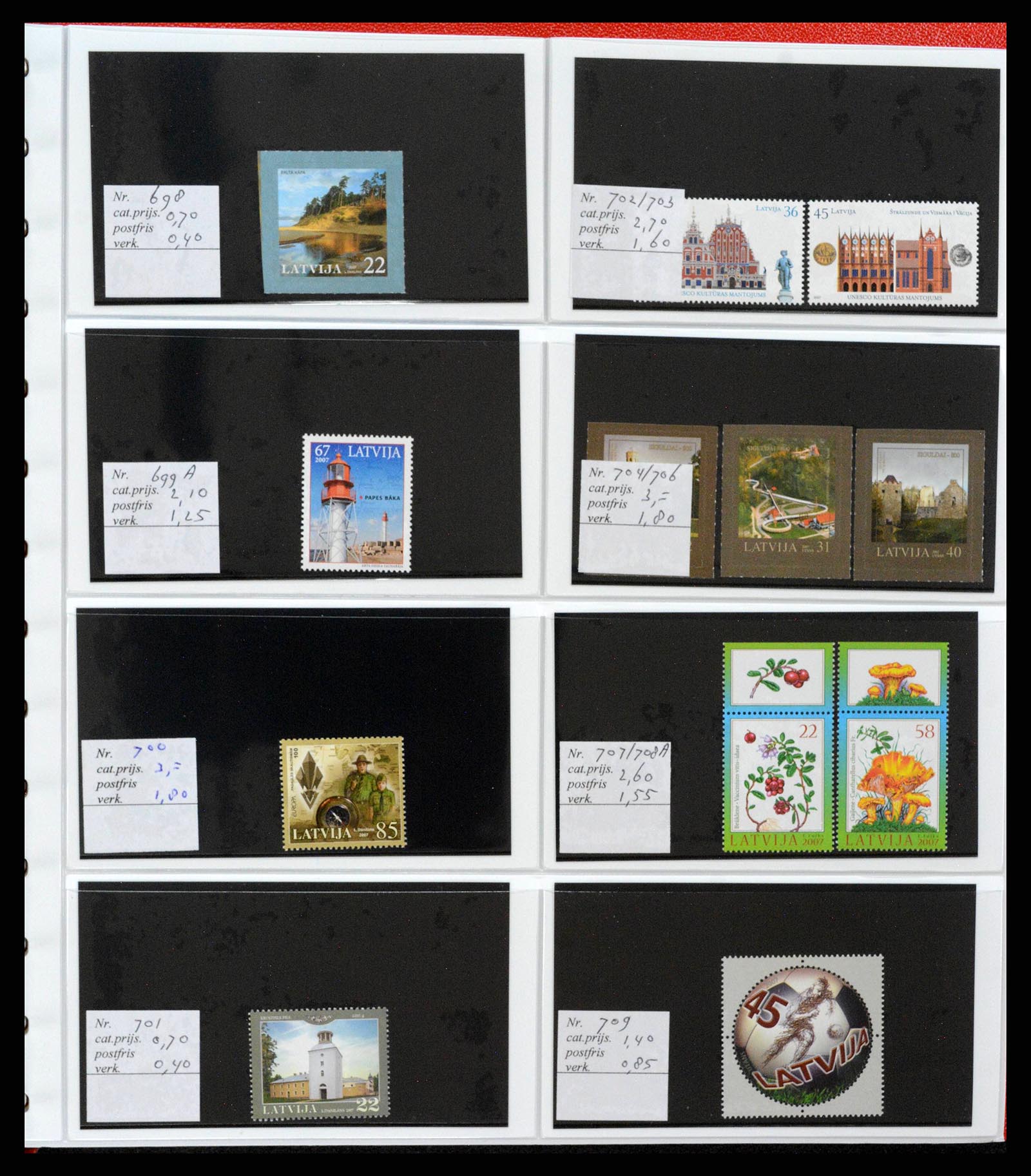38081 0061 - Postzegelverzameling 38081 Baltische Staten 1990-2013.