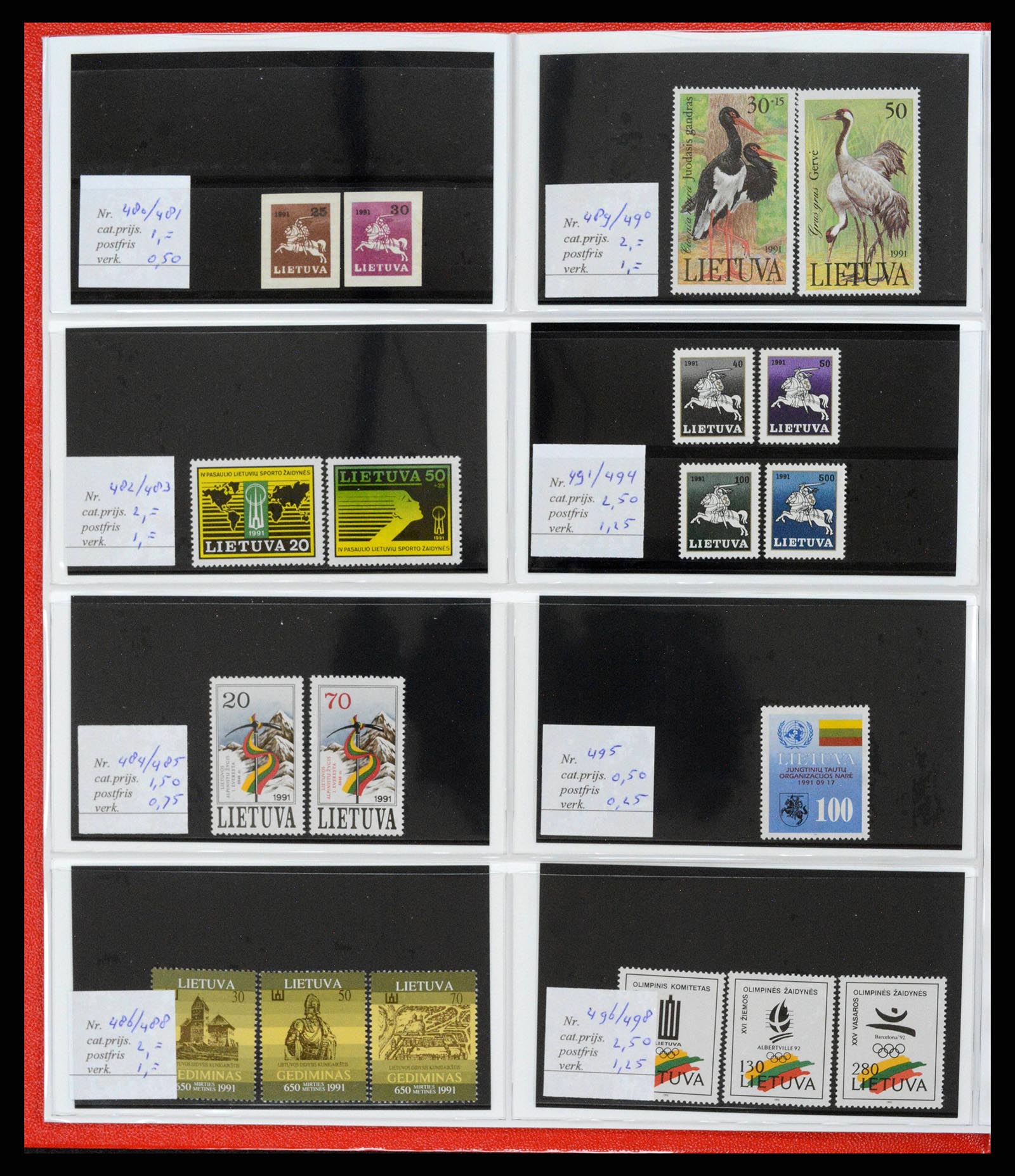 38081 0068 - Postzegelverzameling 38081 Baltische Staten 1990-2013.