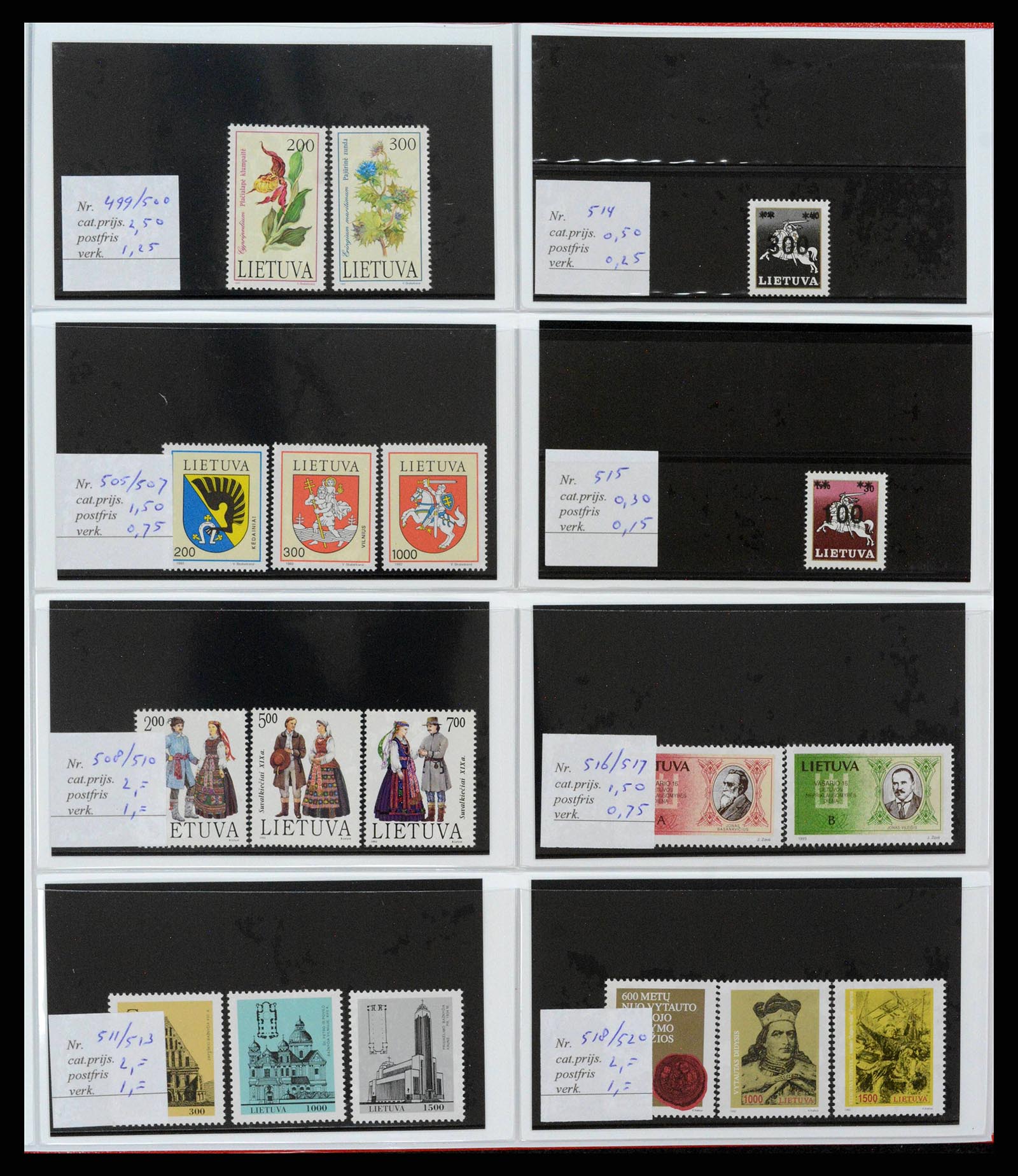 38081 0069 - Postzegelverzameling 38081 Baltische Staten 1990-2013.