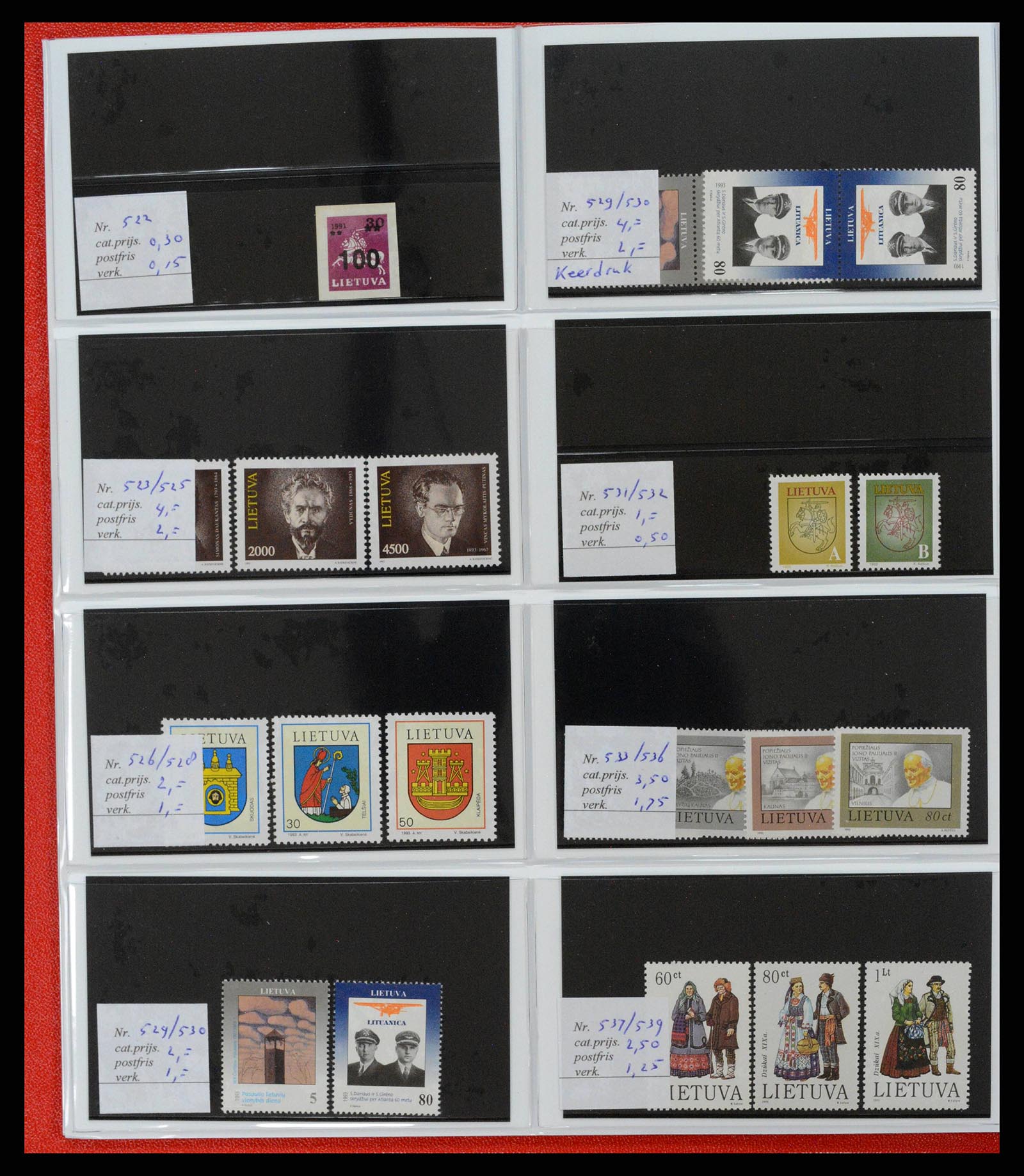 38081 0070 - Postzegelverzameling 38081 Baltische Staten 1990-2013.