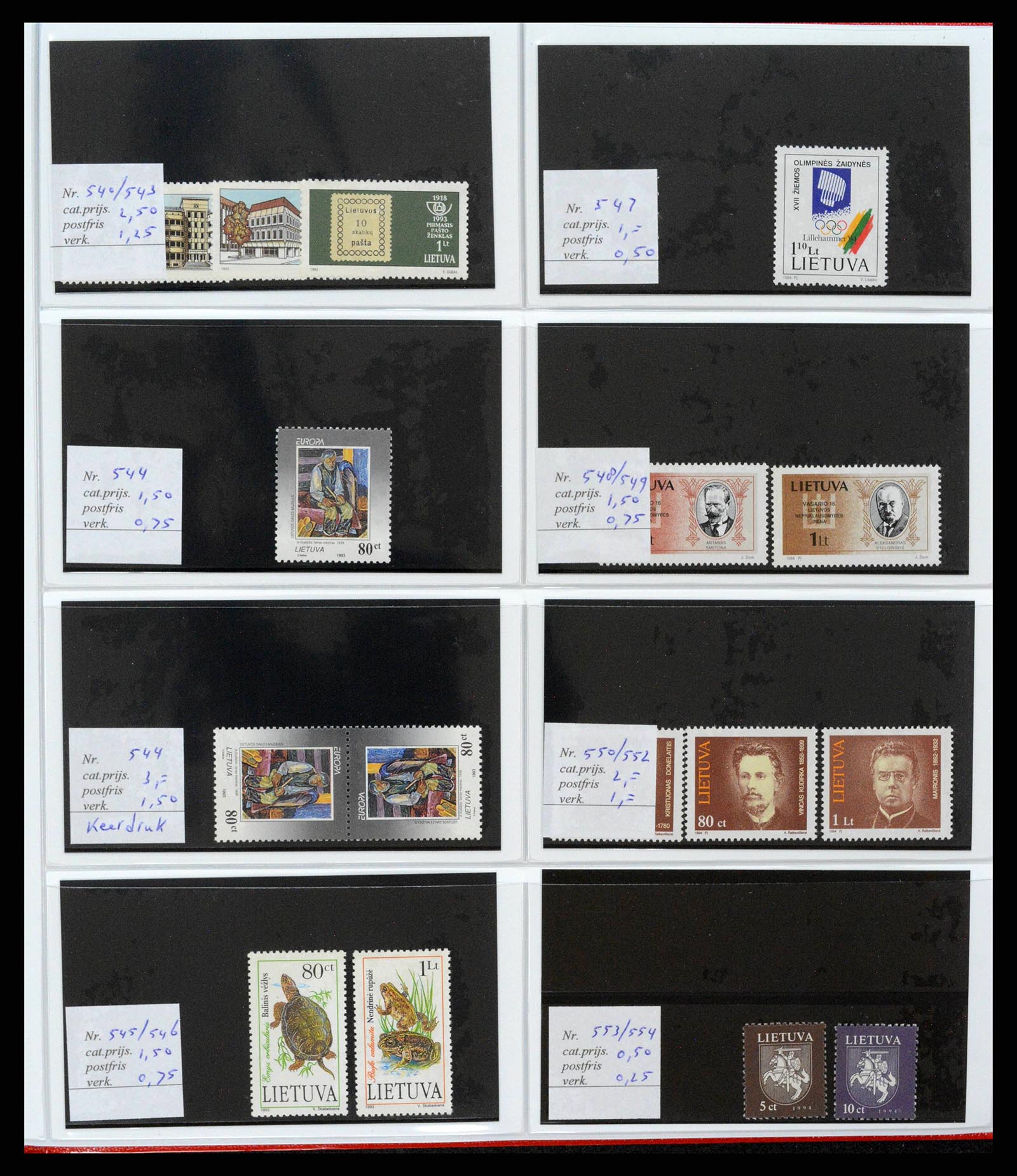 38081 0071 - Postzegelverzameling 38081 Baltische Staten 1990-2013.