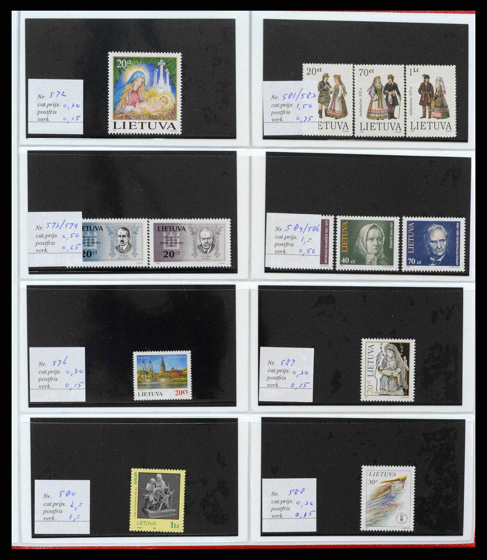 38081 0073 - Postzegelverzameling 38081 Baltische Staten 1990-2013.