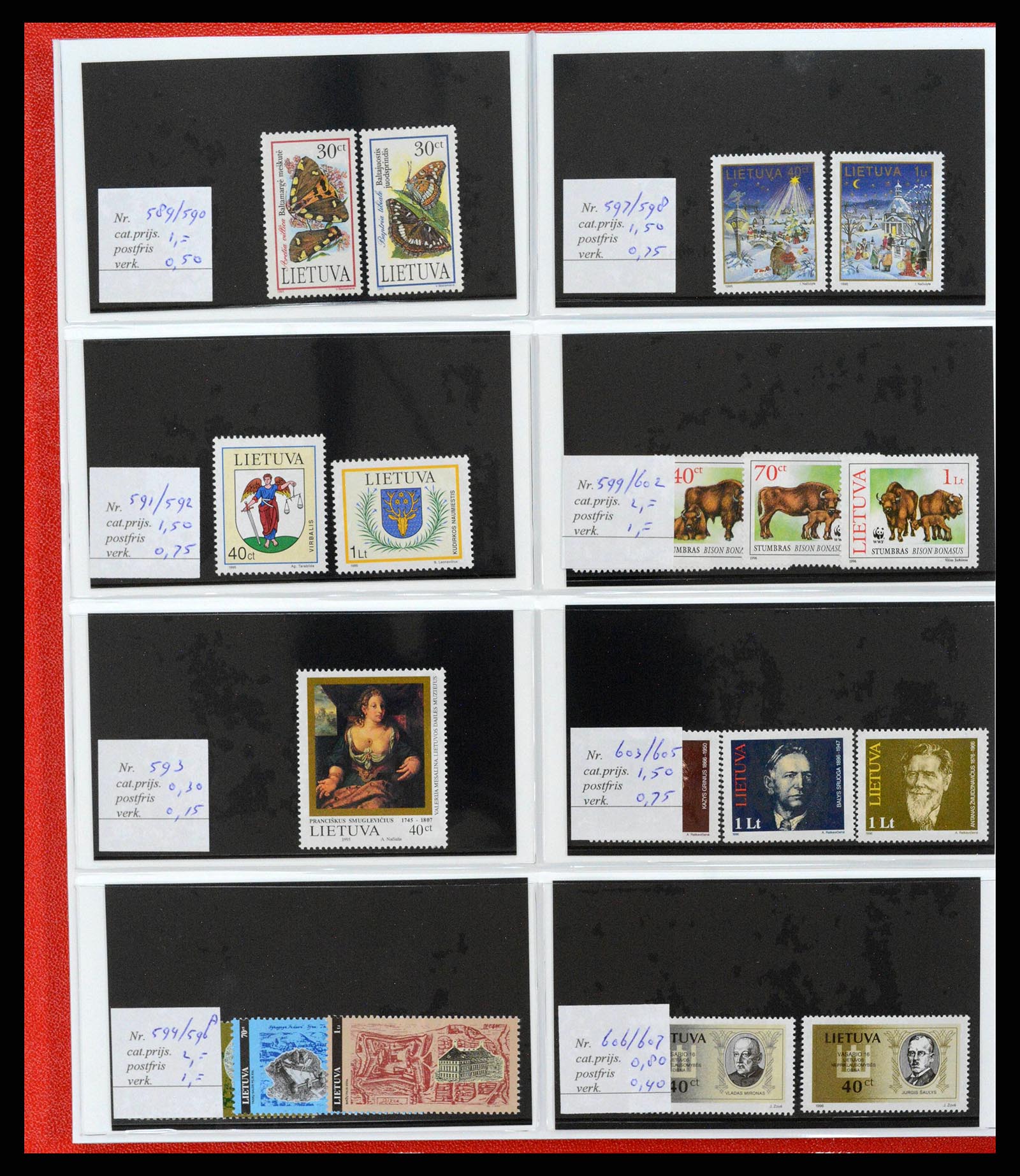 38081 0074 - Postzegelverzameling 38081 Baltische Staten 1990-2013.