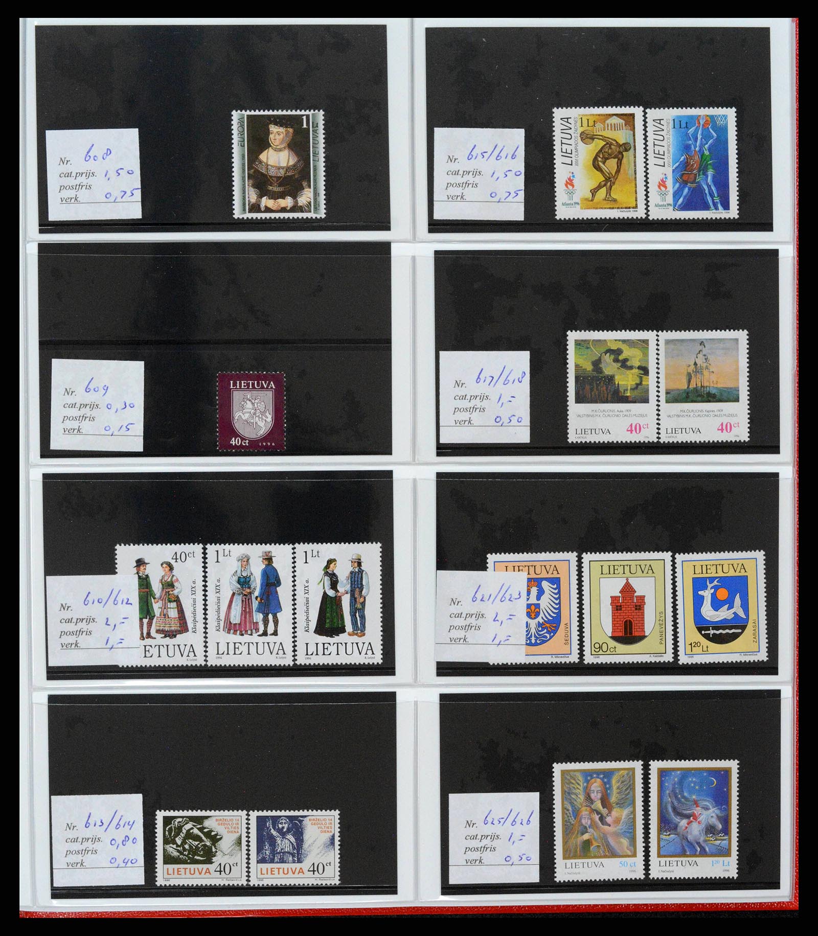 38081 0075 - Postzegelverzameling 38081 Baltische Staten 1990-2013.