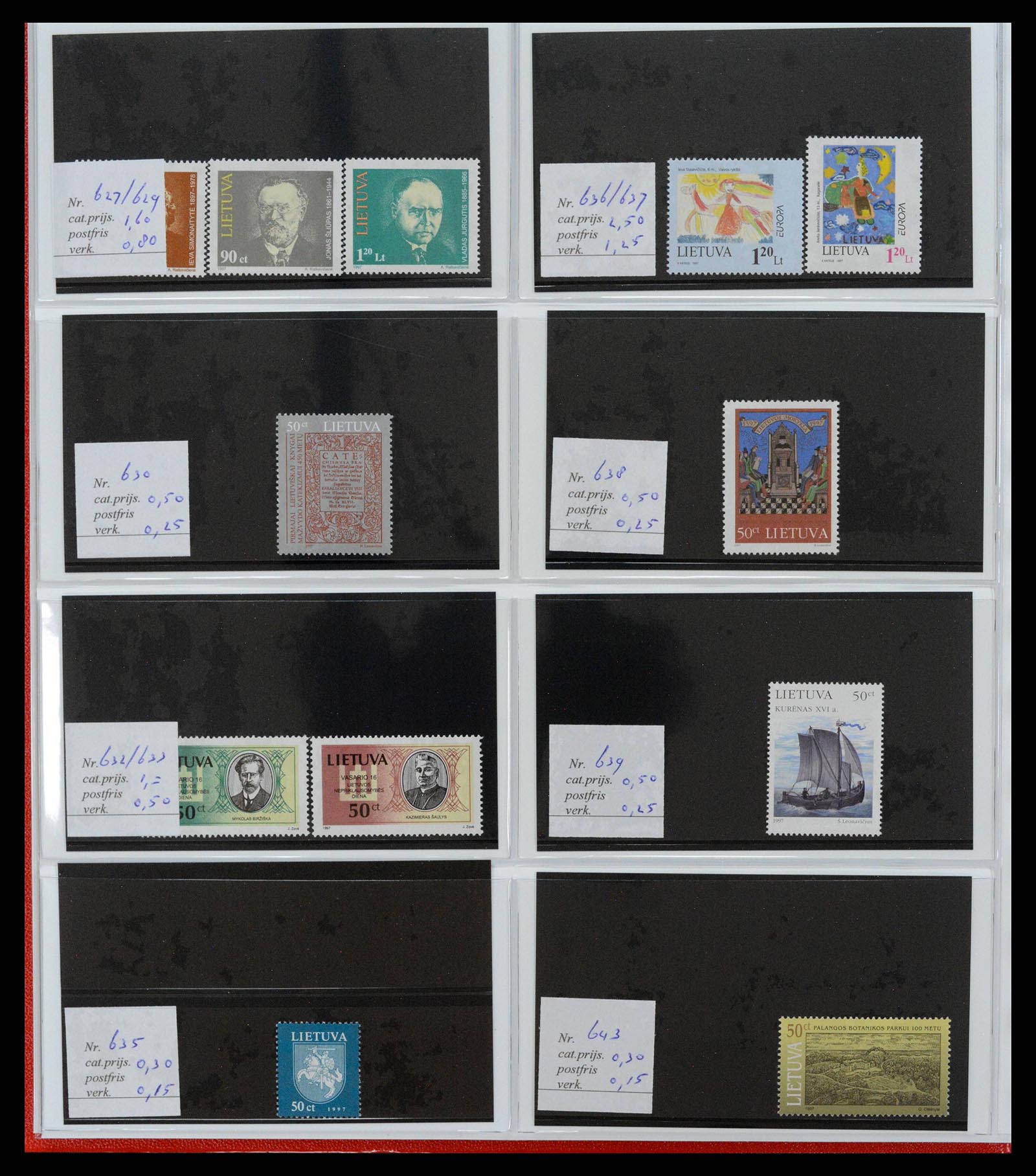 38081 0076 - Postzegelverzameling 38081 Baltische Staten 1990-2013.