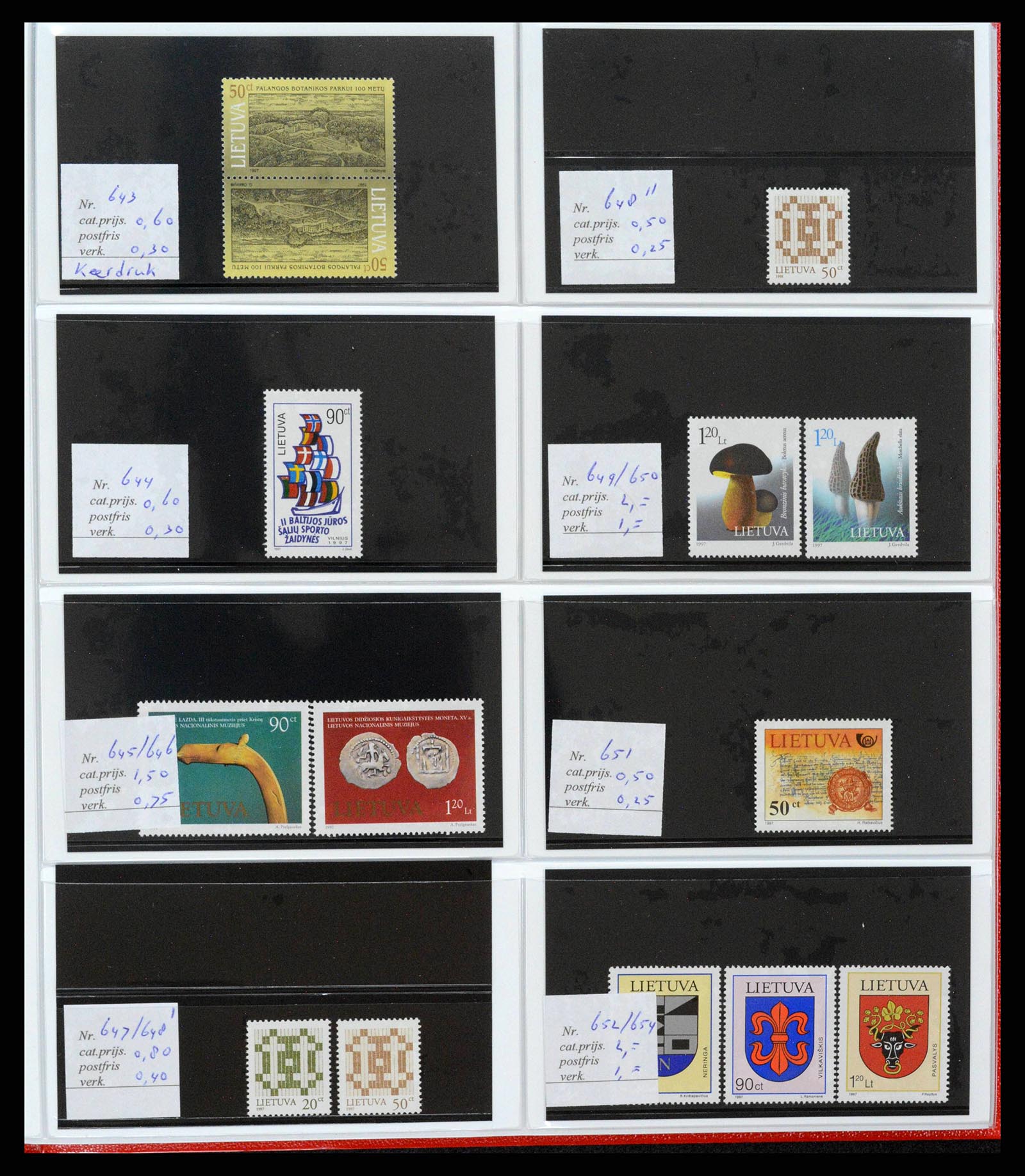 38081 0077 - Postzegelverzameling 38081 Baltische Staten 1990-2013.