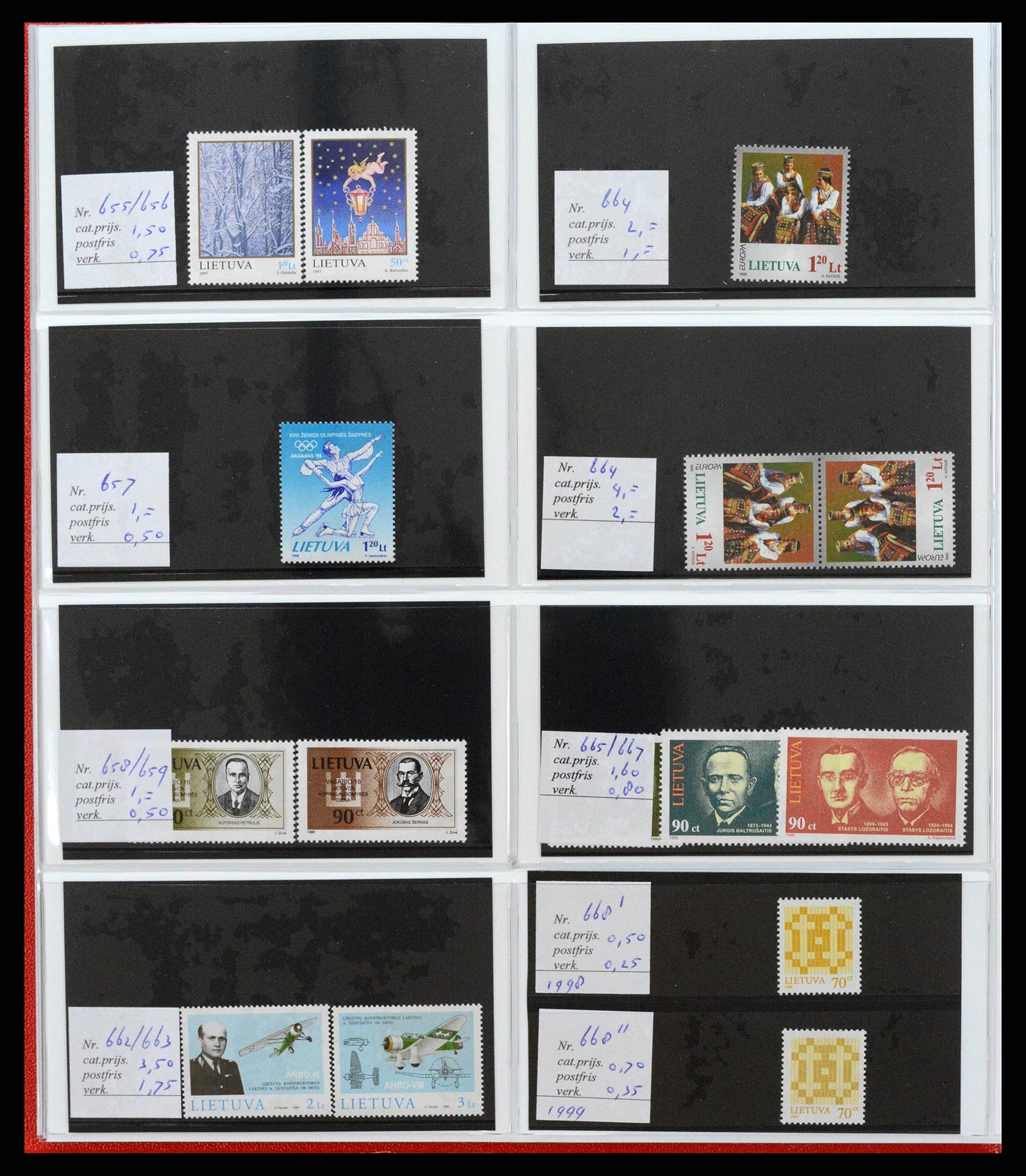 38081 0078 - Postzegelverzameling 38081 Baltische Staten 1990-2013.