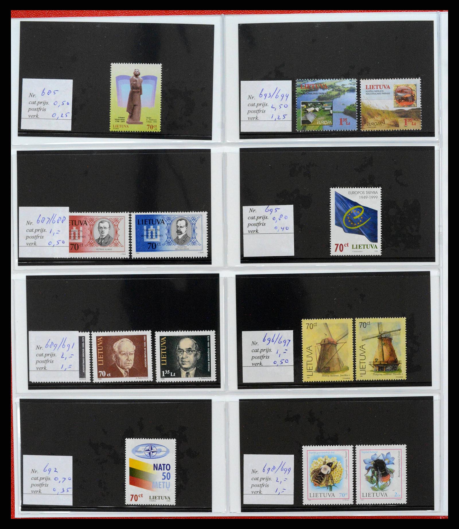 38081 0080 - Postzegelverzameling 38081 Baltische Staten 1990-2013.
