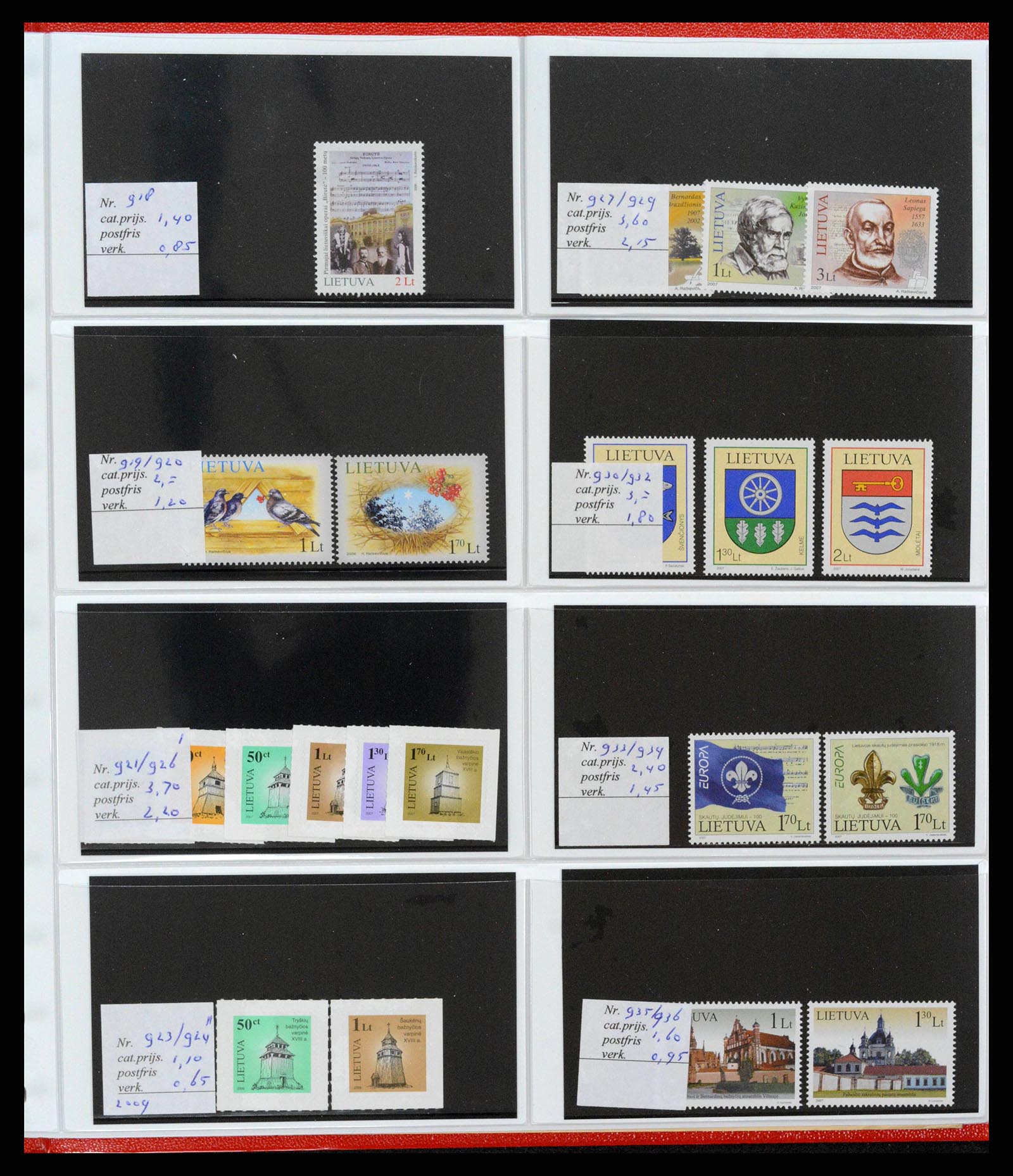 38081 0082 - Postzegelverzameling 38081 Baltische Staten 1990-2013.