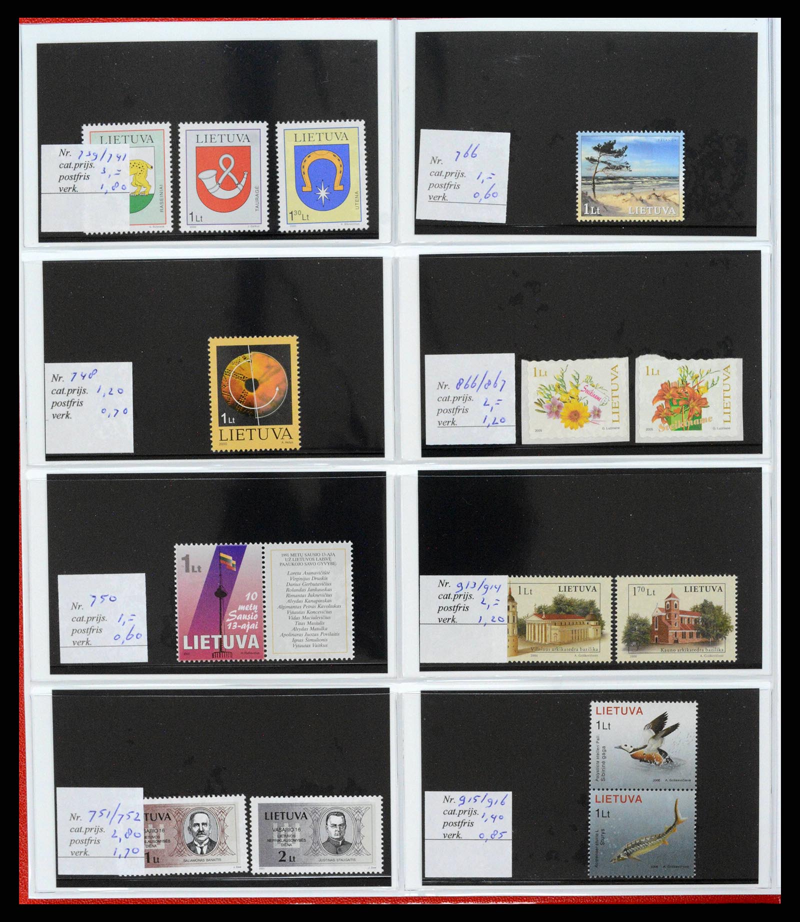 38081 0083 - Postzegelverzameling 38081 Baltische Staten 1990-2013.