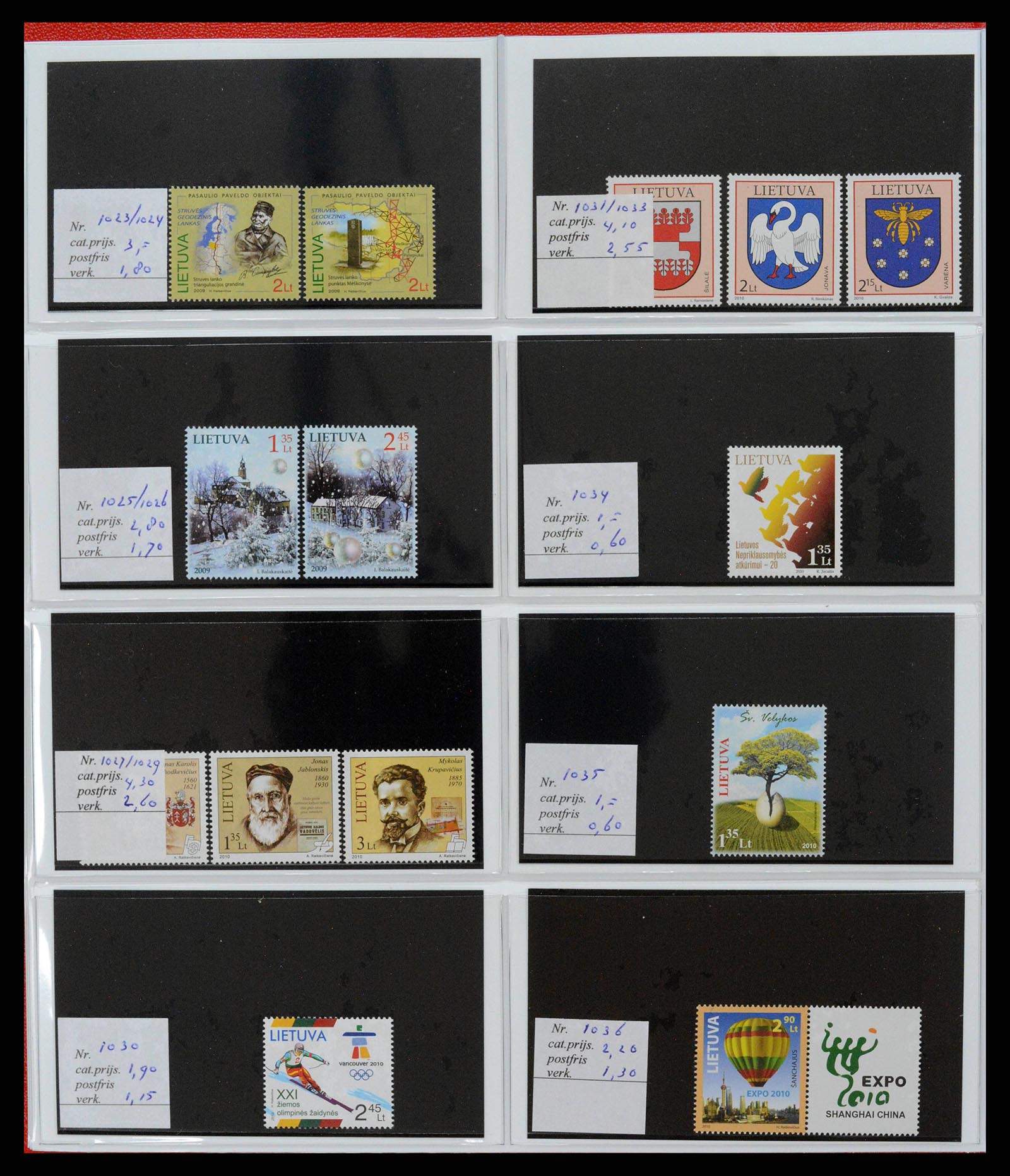 38081 0088 - Postzegelverzameling 38081 Baltische Staten 1990-2013.